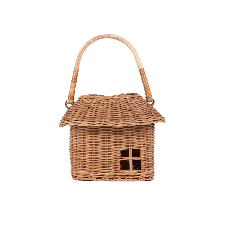 olli ella rattan hutch small basket natural polly and co