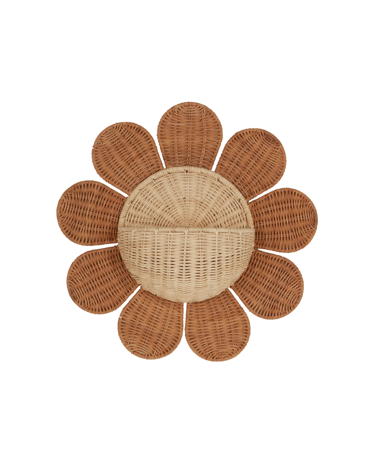 Olli Ella Rattan Daisy Wall Basket for Nursery