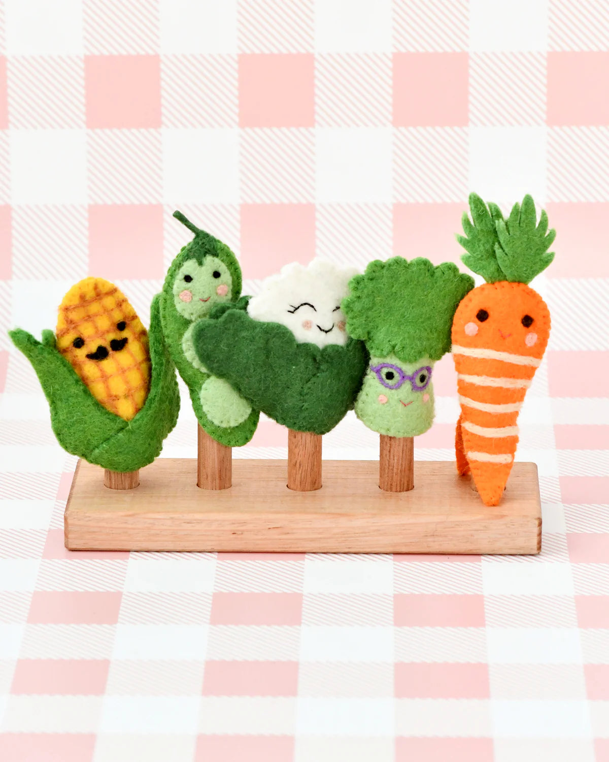 tara treasures vegetables finger puppet set for kids polly and co
