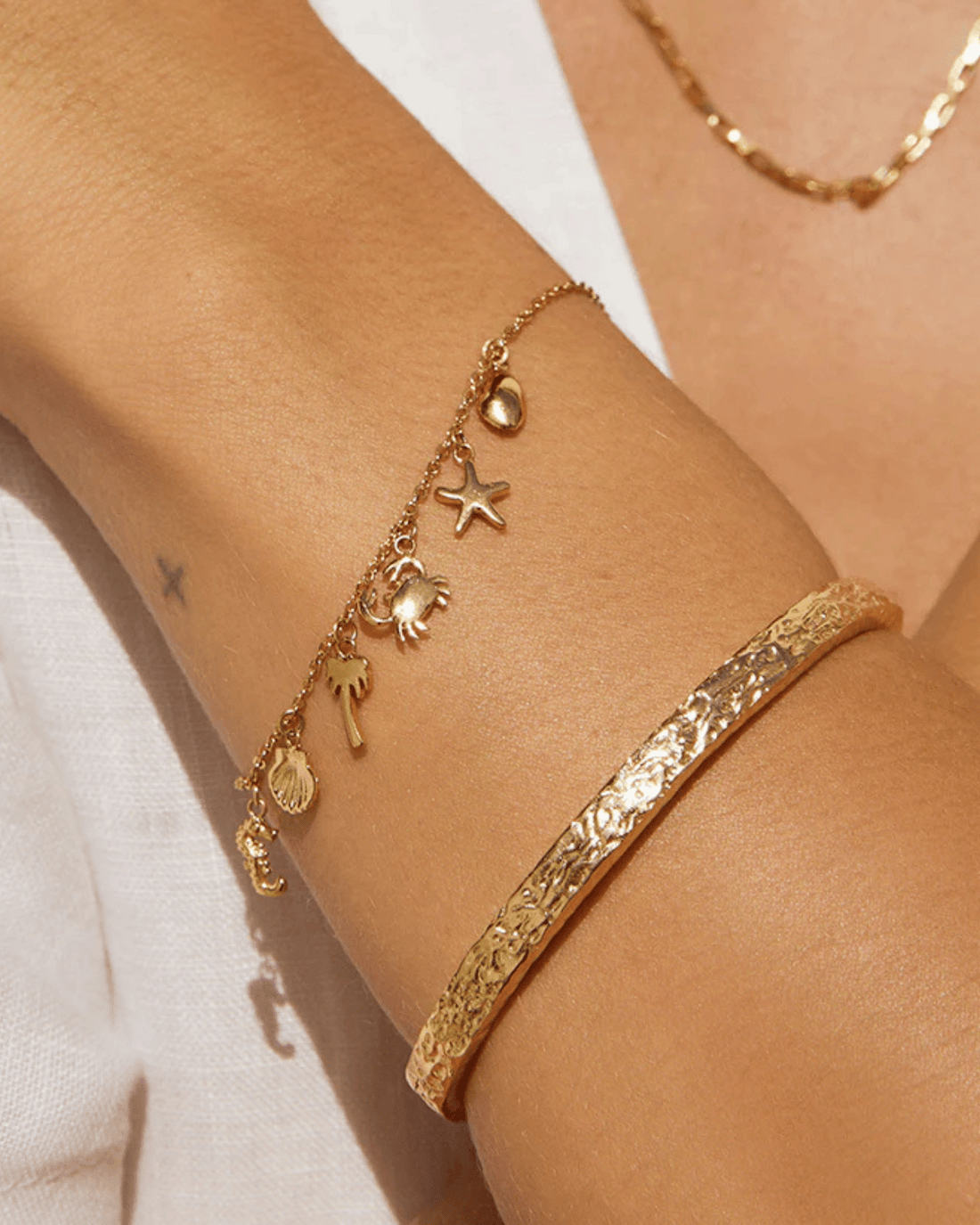 Ariel Gold Bracelet by Arms of Eve 