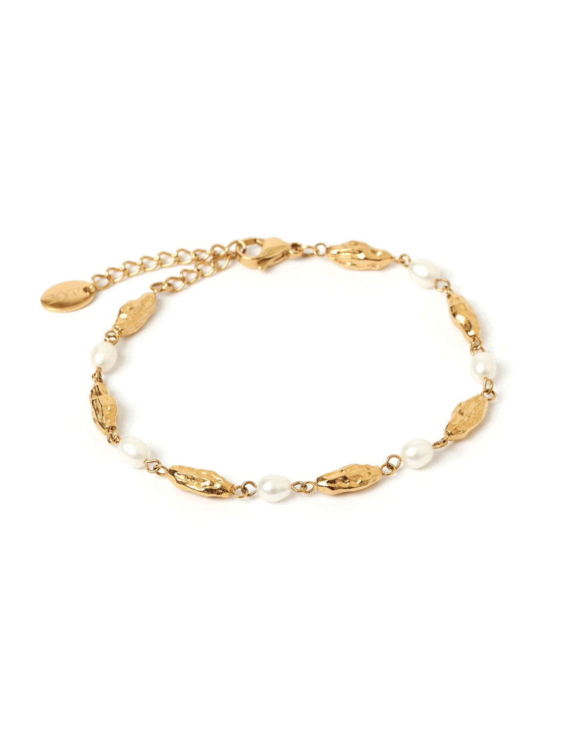 Mimi Pearl and Gold Bracelet by Arms of Eve