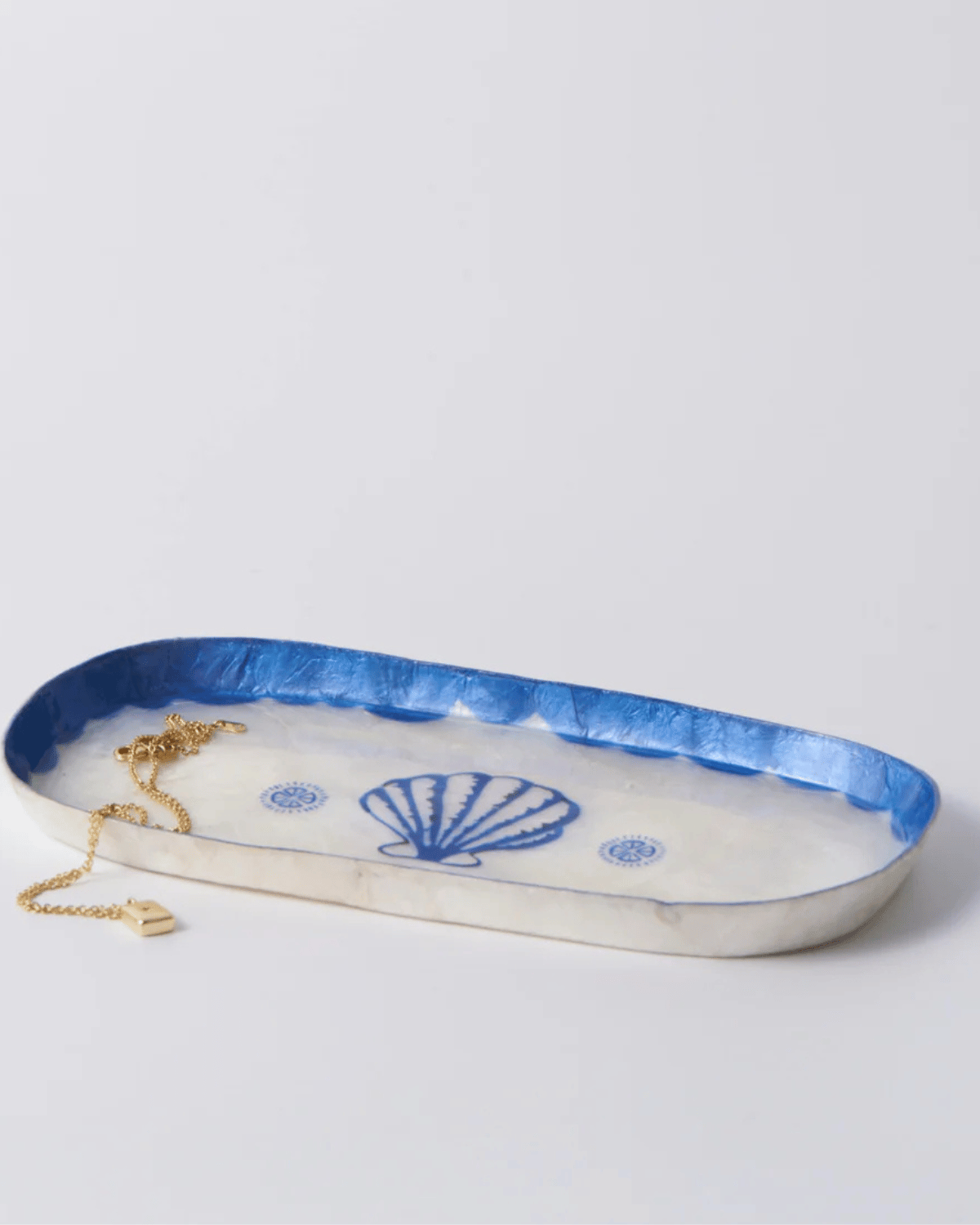 Atlantic Shell Tray Blue Jones &amp; Co 