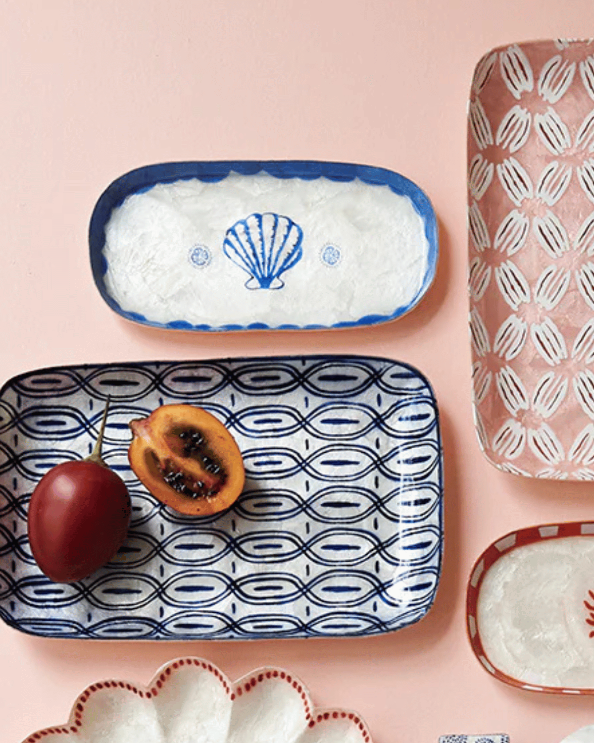 Atlantic Shell Tray Blue Jones &amp; Co 