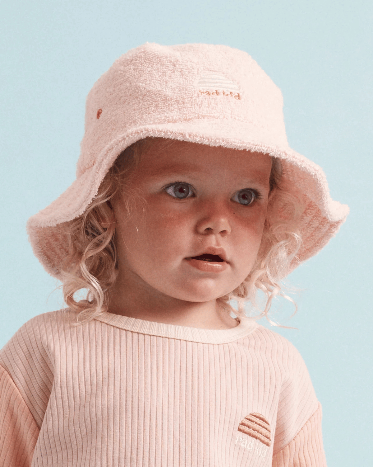 Rad Kids Pink Terry Hat (Candy Floss) by Banabae