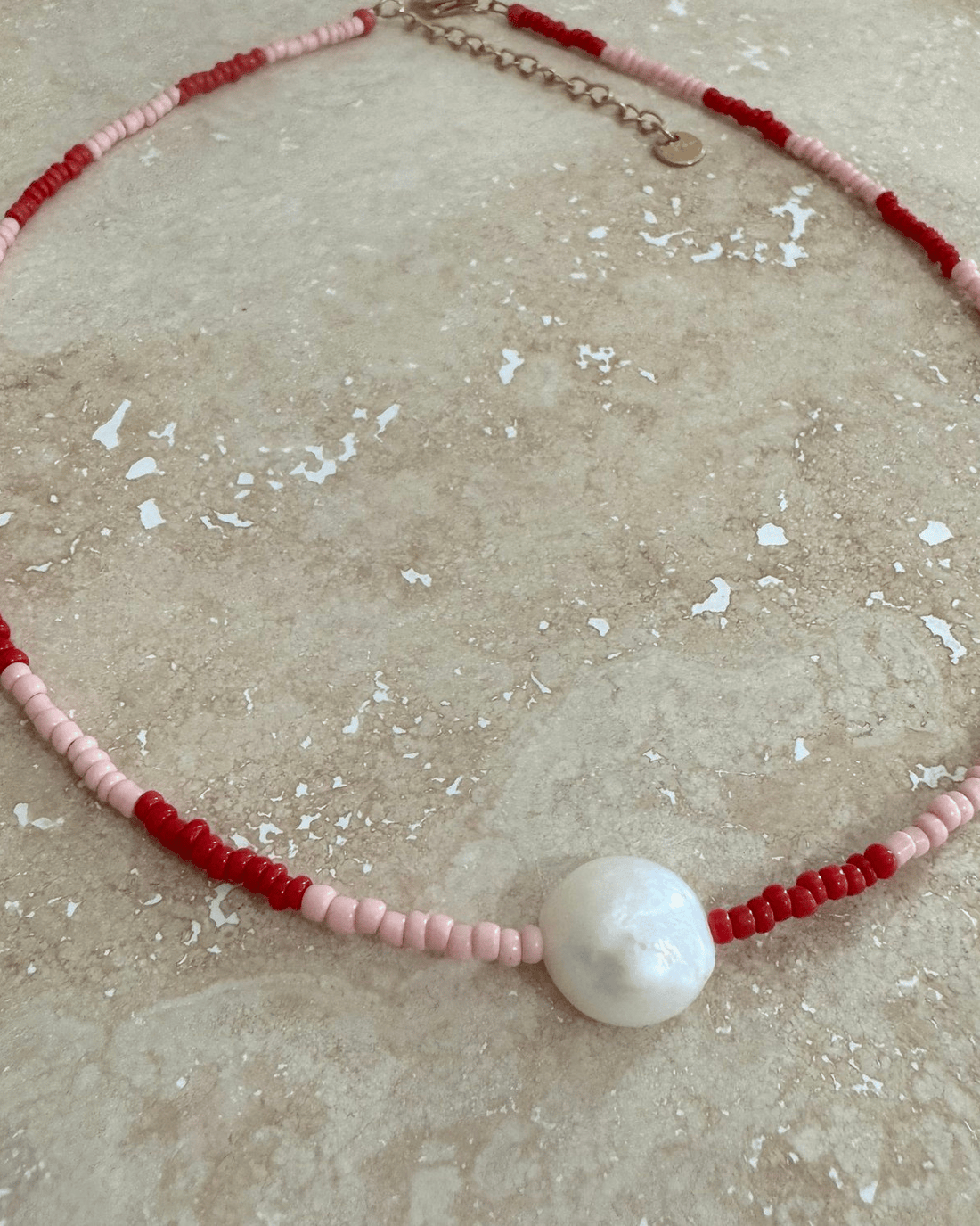 Luna.Foundling ❘ Beaded Necklace - Lively Strawberry (Adult) 