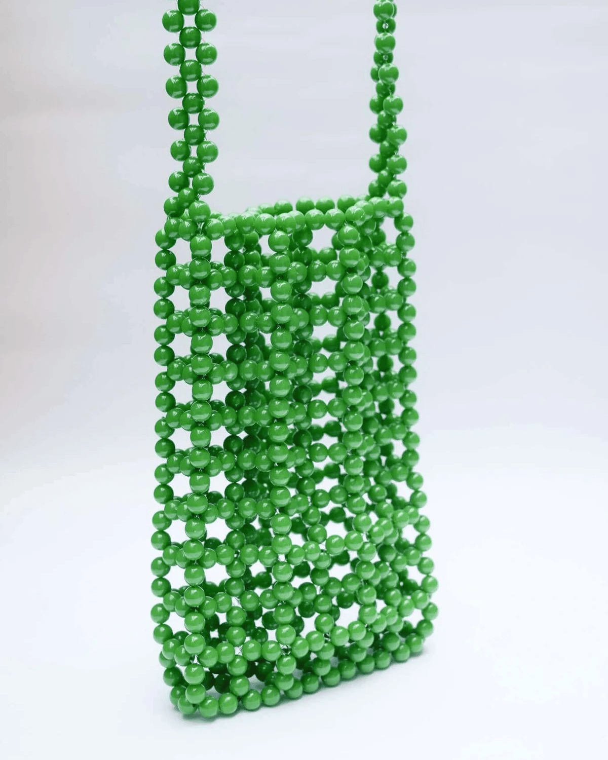 Hibiscus the Label - Beaded Phone Bag Green