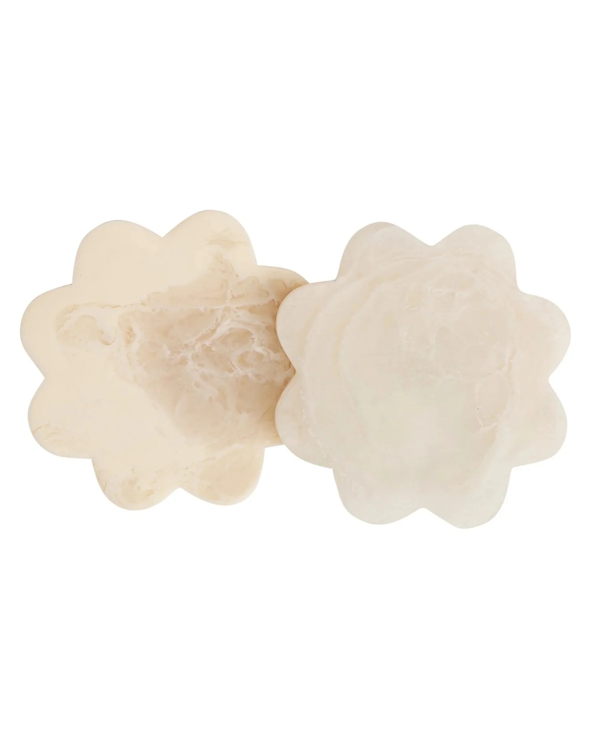 Sage &amp; Clare Cecilia Resin Coasters - Vanilla (Set of 2)