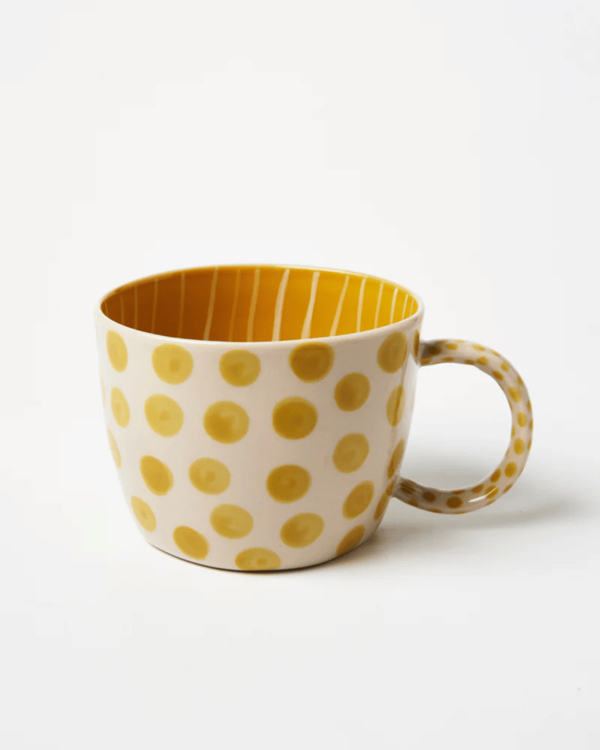 Chino Mug Mustard Dot by Jones &amp; Co 