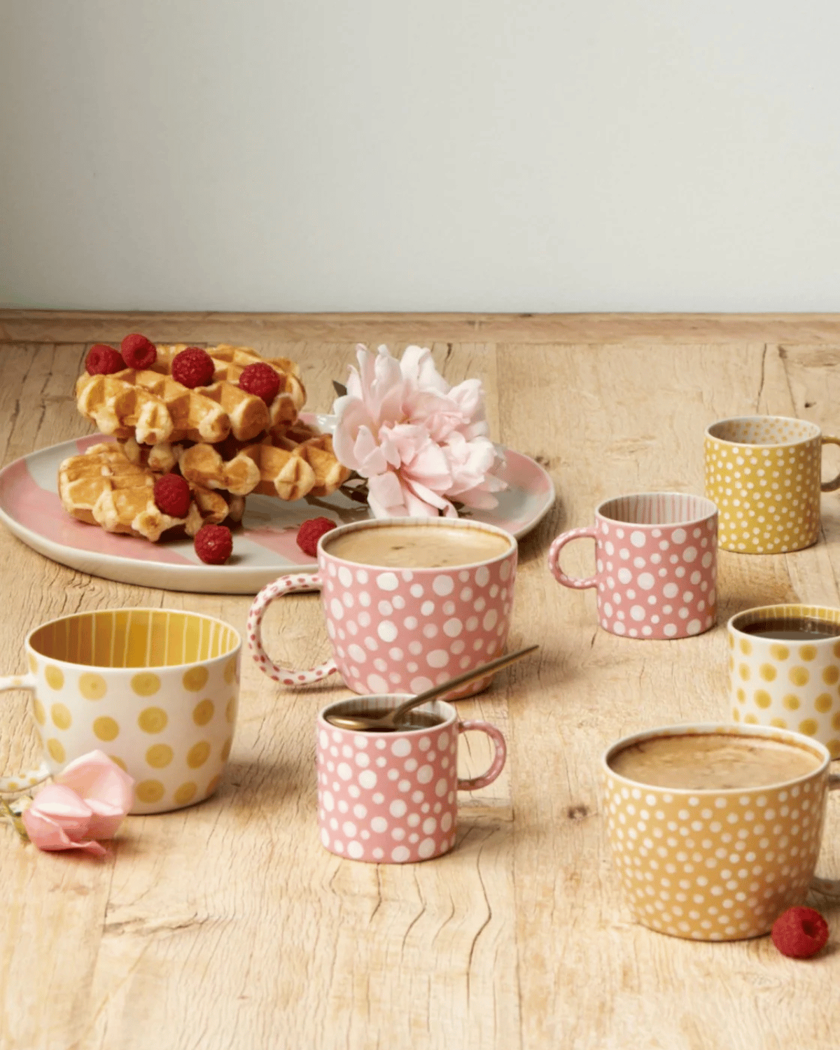 Chino Mug Mustard Dot by Jones &amp; Co 