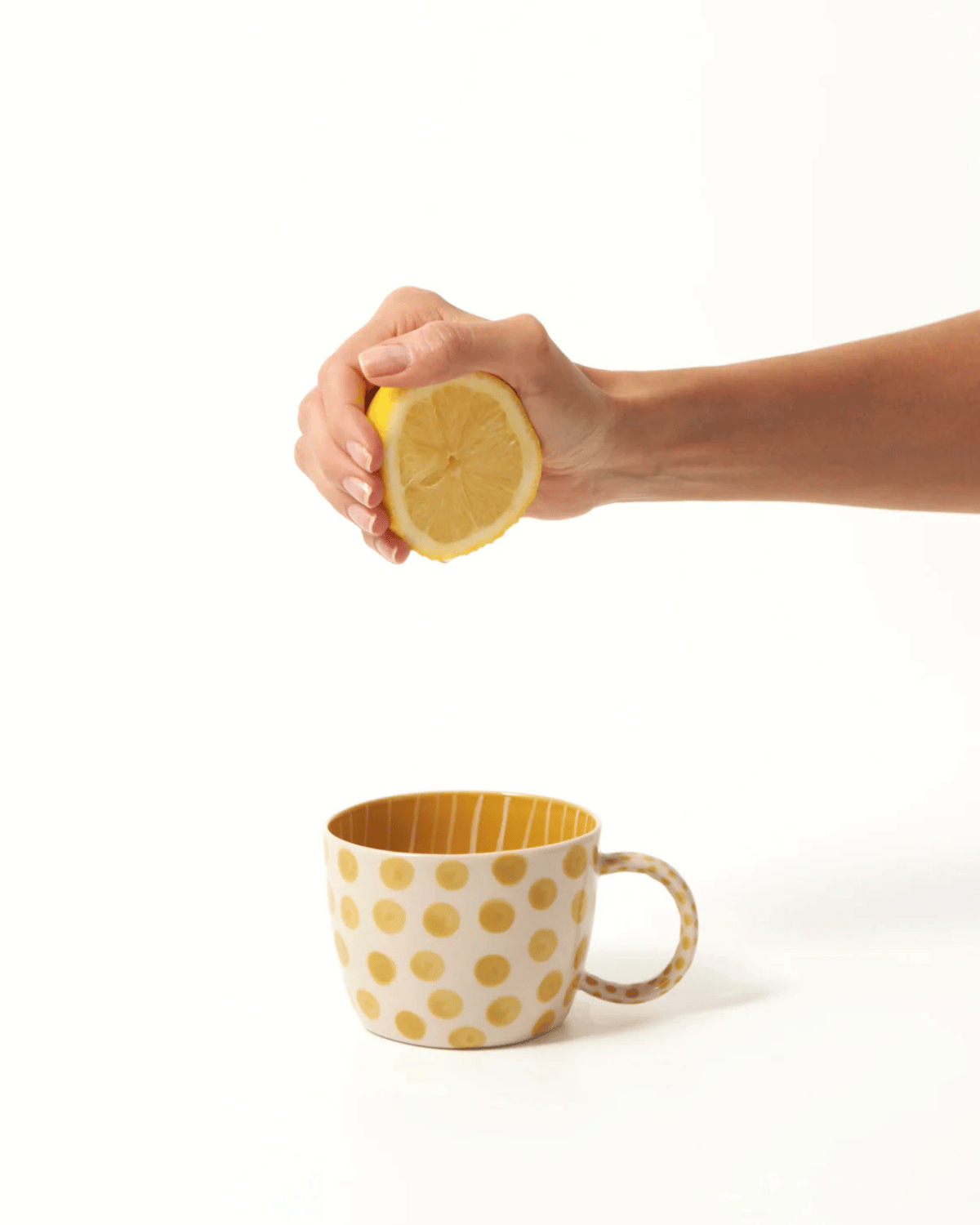 Chino Mug Mustard Dot by Jones &amp; Co 