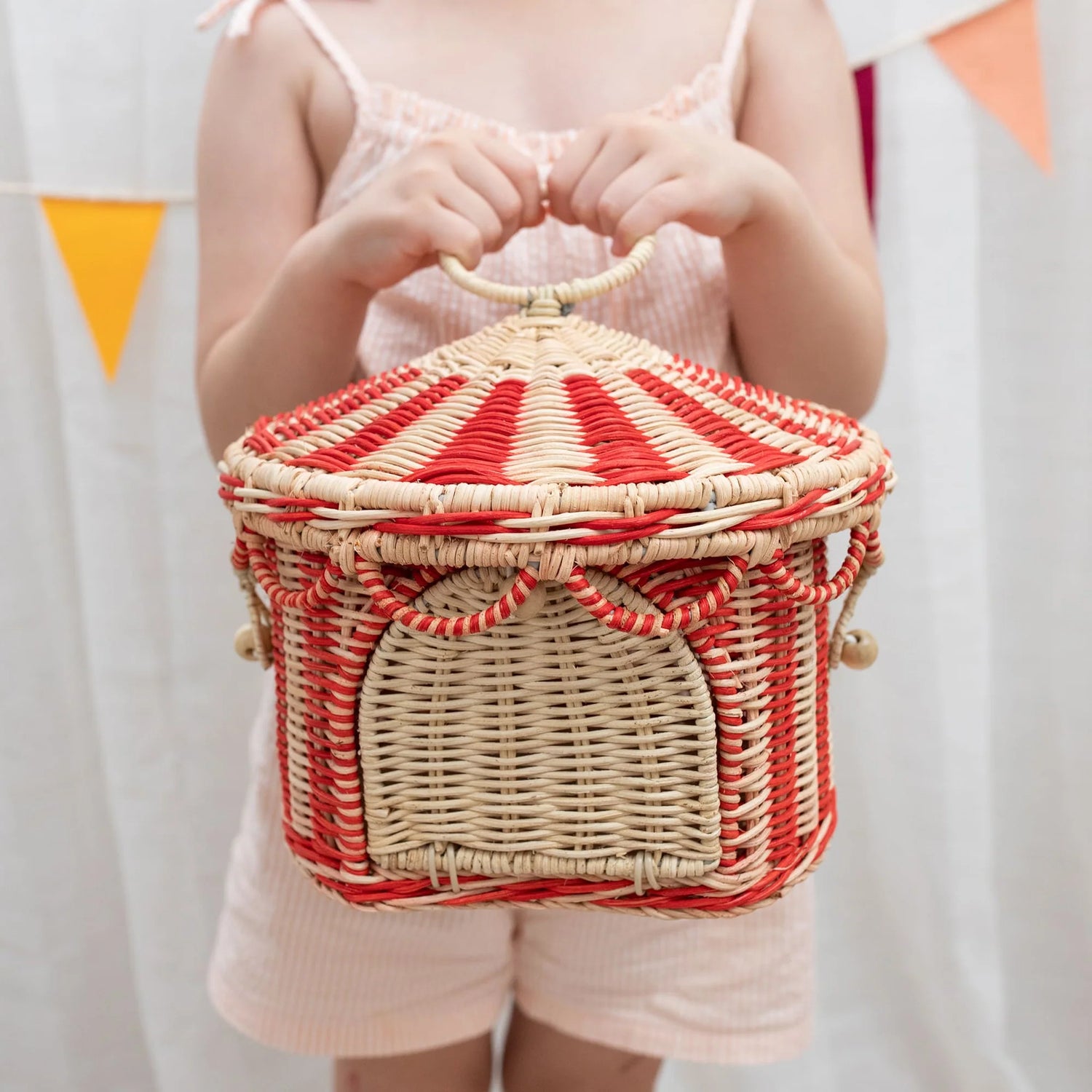 Circus Tent Basket by Olli Ella 🎪