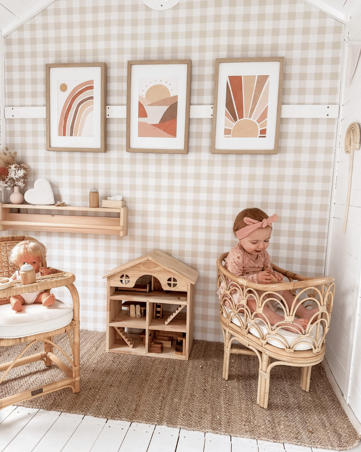 Classic Wooden Doll House by Qtoys