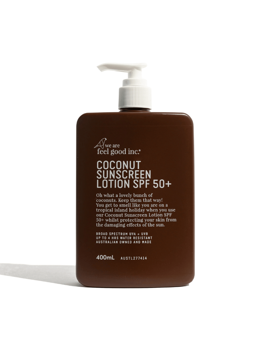 We Are Feel Good Inc Coconut Sunscreen SPF 50+ (400ml)