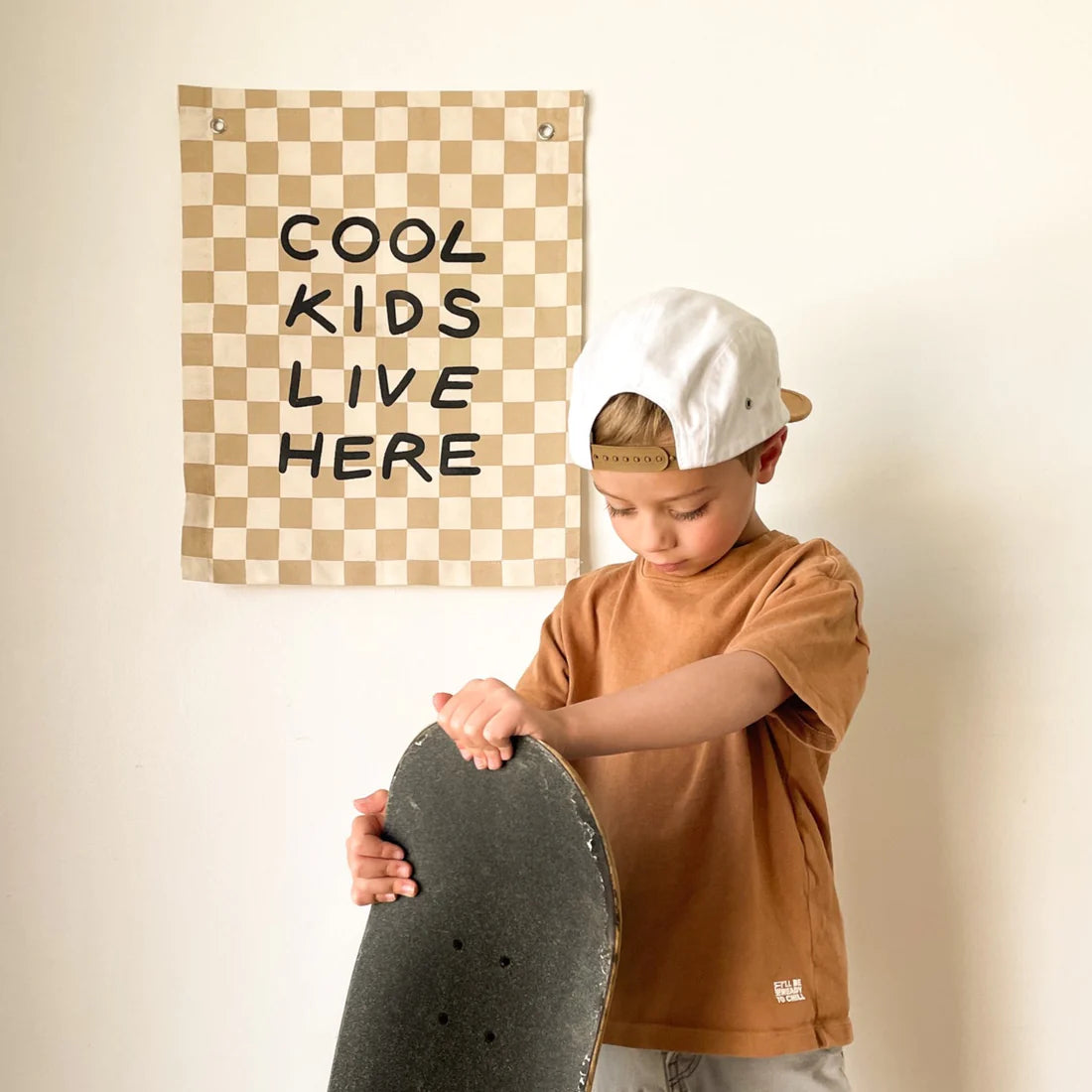 Imani Collective &quot;Cool Kids Live Here&quot; Canvas Wall Banner 