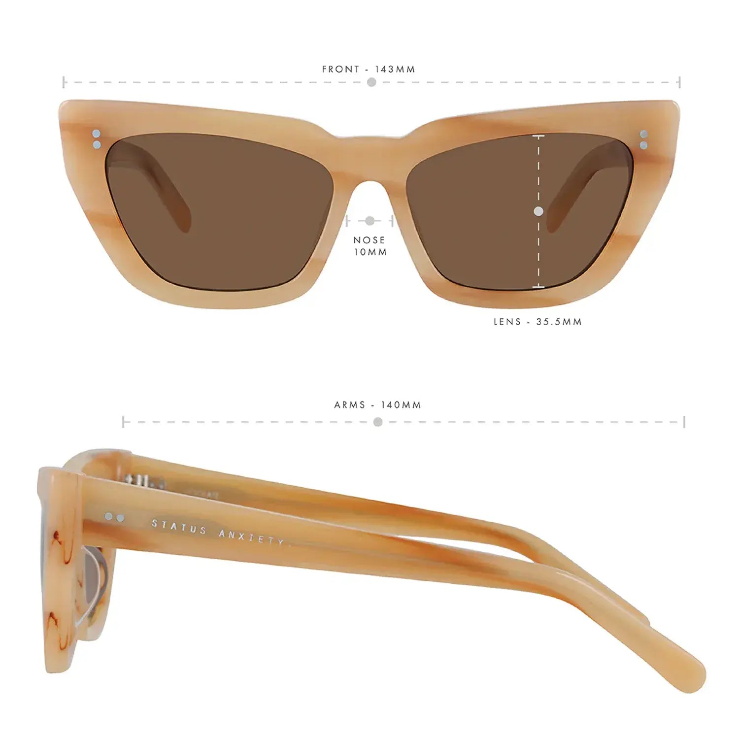 Status Anxiety Desolate Sunglasses - Blonde