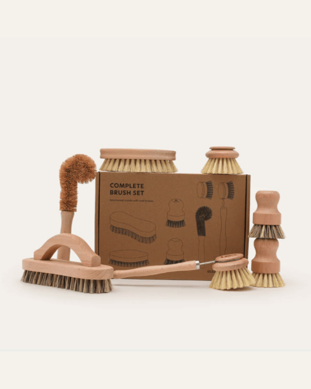 Seed &amp;;Sprout Complete Kitchen Cleaning Eco Brush Set 