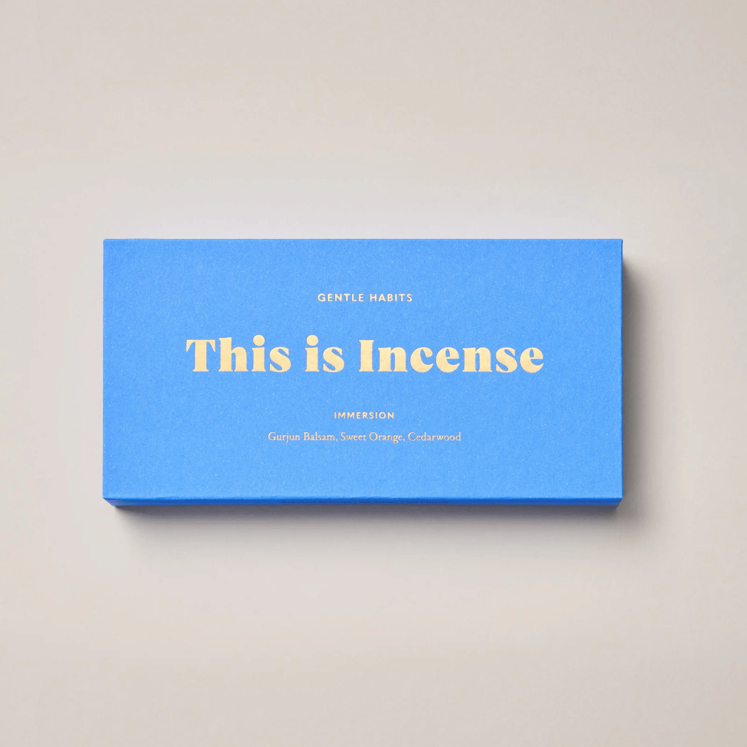 This is Incense by Gentle Habits - Immersion 🩵
