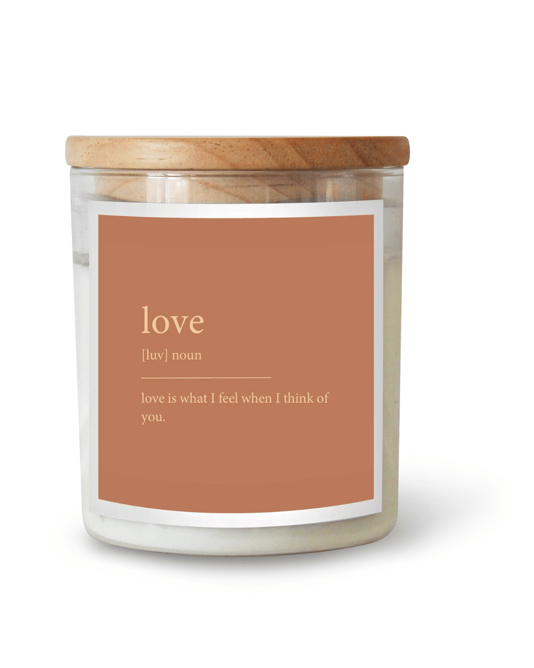 GOLDIE Dictionary Quote Candle - Love