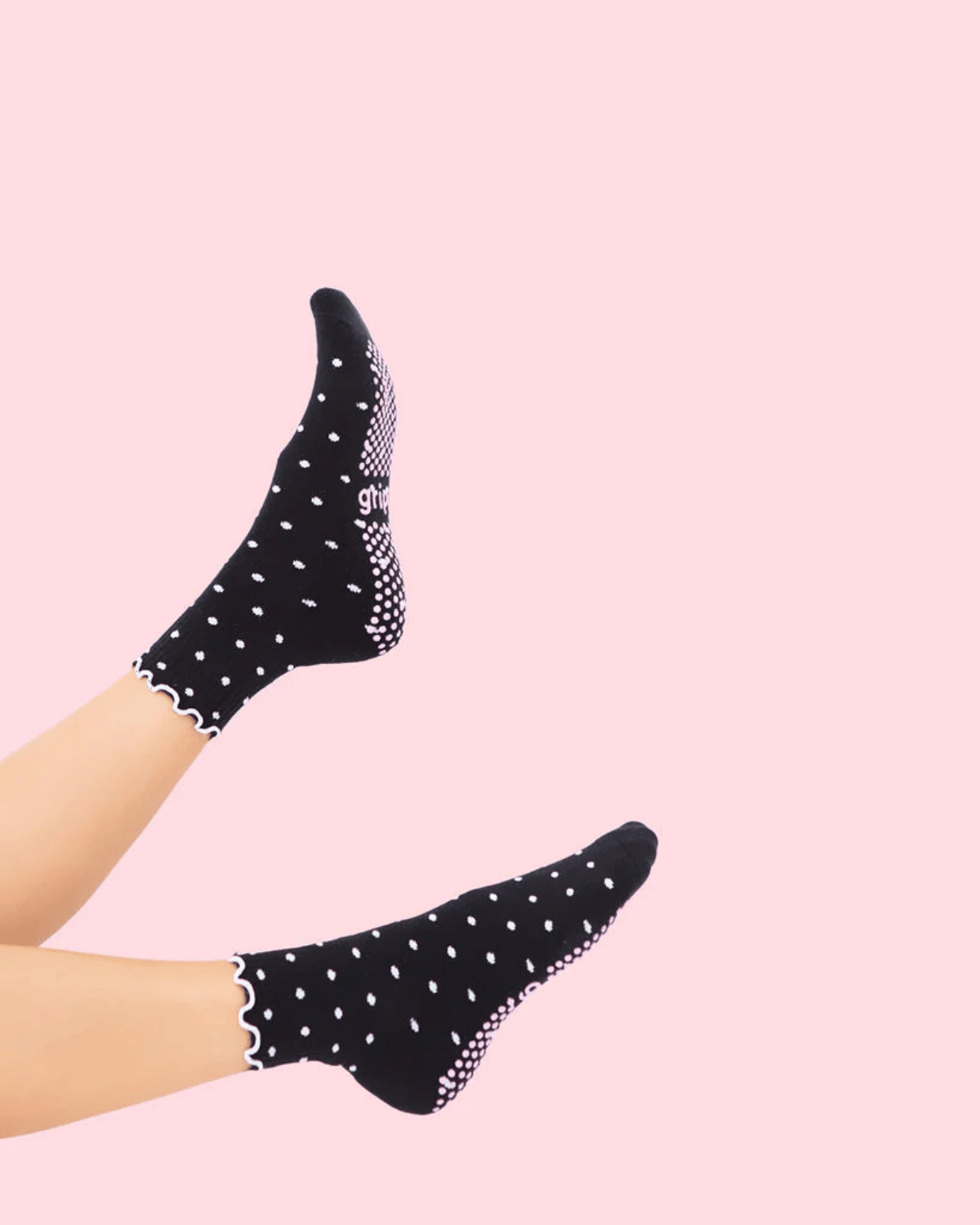 Black Dotty Grippy Socks 🖤