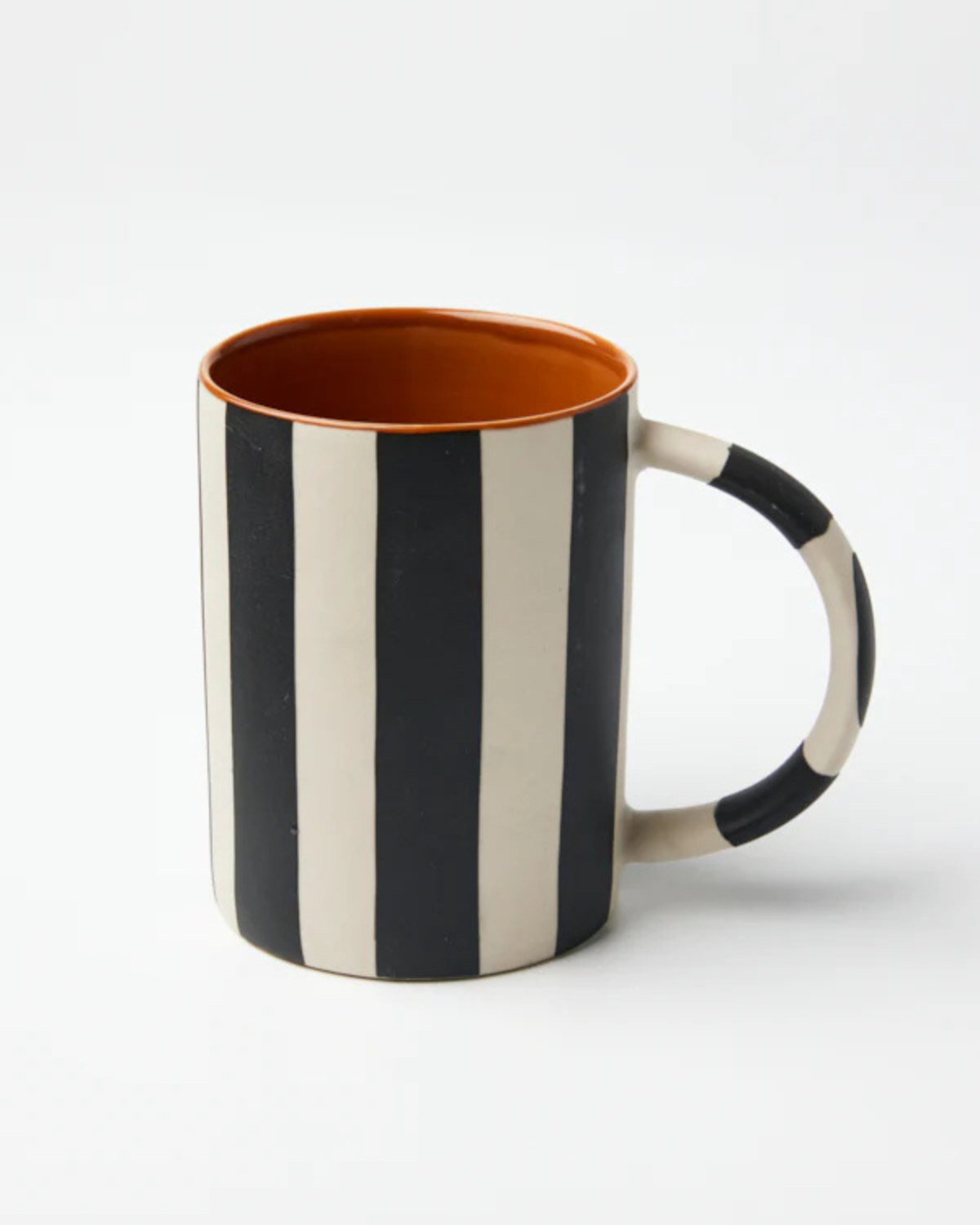 Happy Stripe Green Mug by Jones &amp; Co