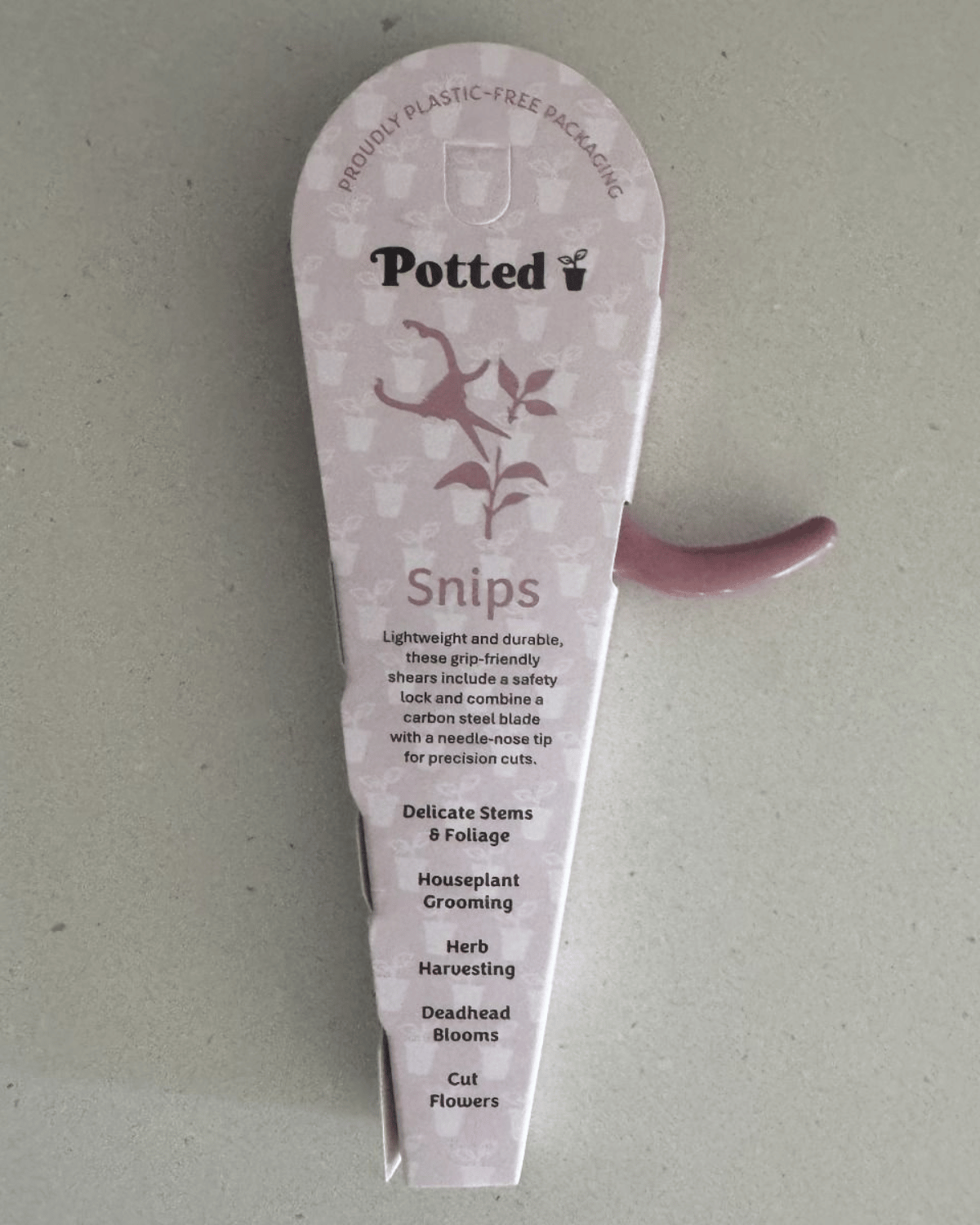 Indoor Plant Snips - Dusty Rose by Potted