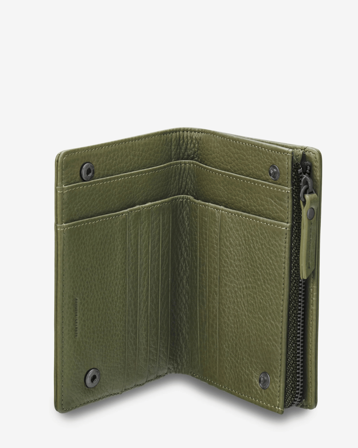 Status Anxiety Leather Wallet - Khaki