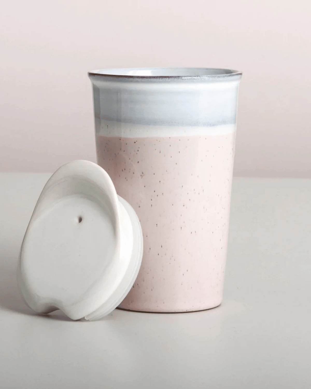 Its a Keeper Ceramic Keep Cup in Strawberry Milk by Indigo Love Collectors 