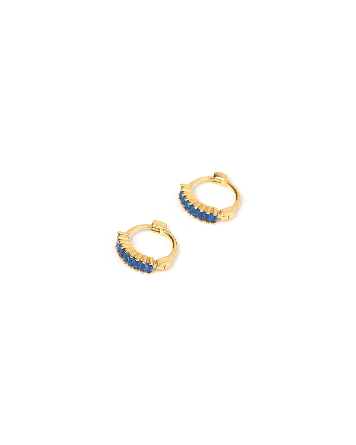 Khloe Gold Earrings - Sapphire by Arms of Eve 