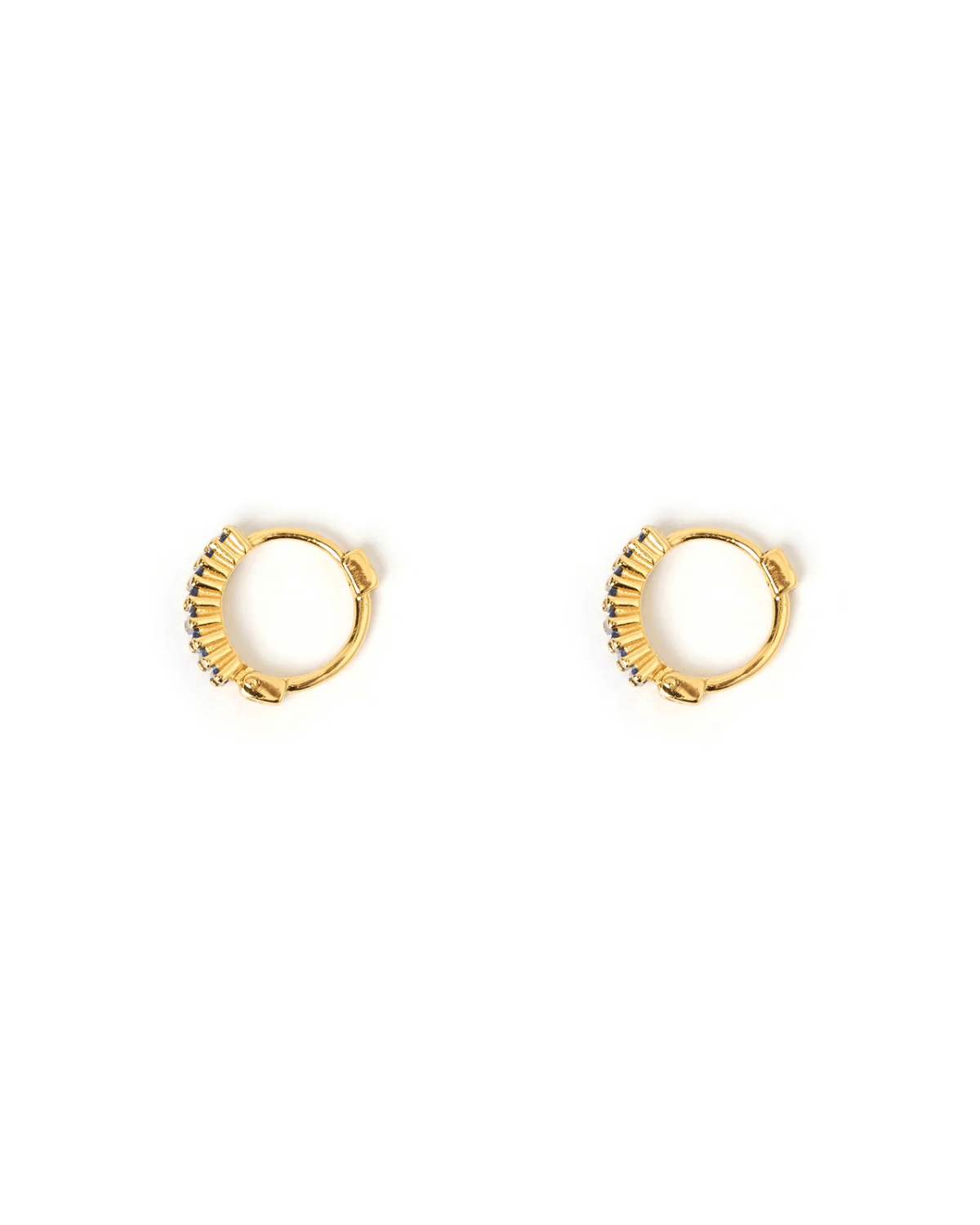 Khloe Gold Earrings - Sapphire by Arms of Eve 