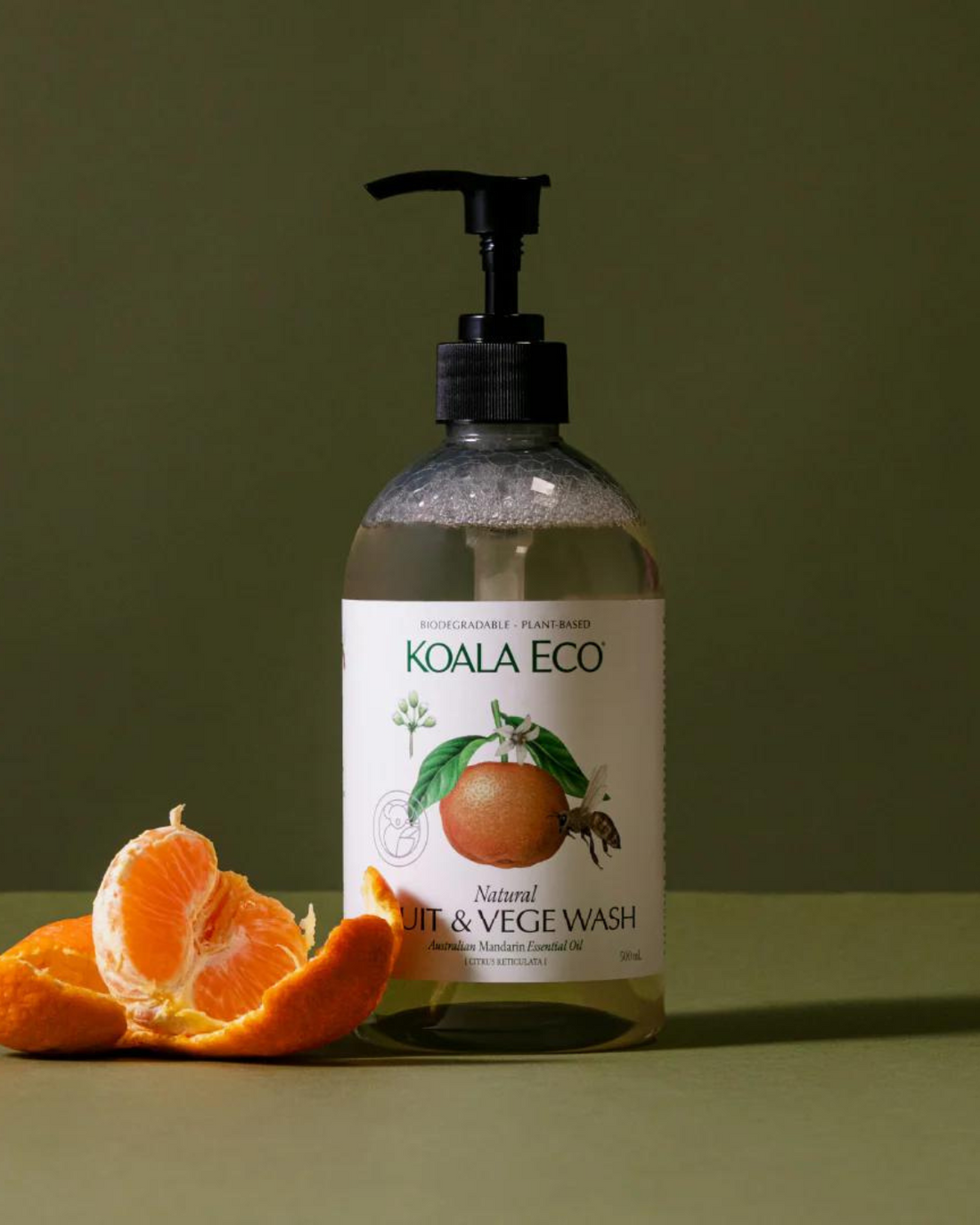 Natural Fruit and Vegetable Wash by Koala Eco - Mandarin (500ml)