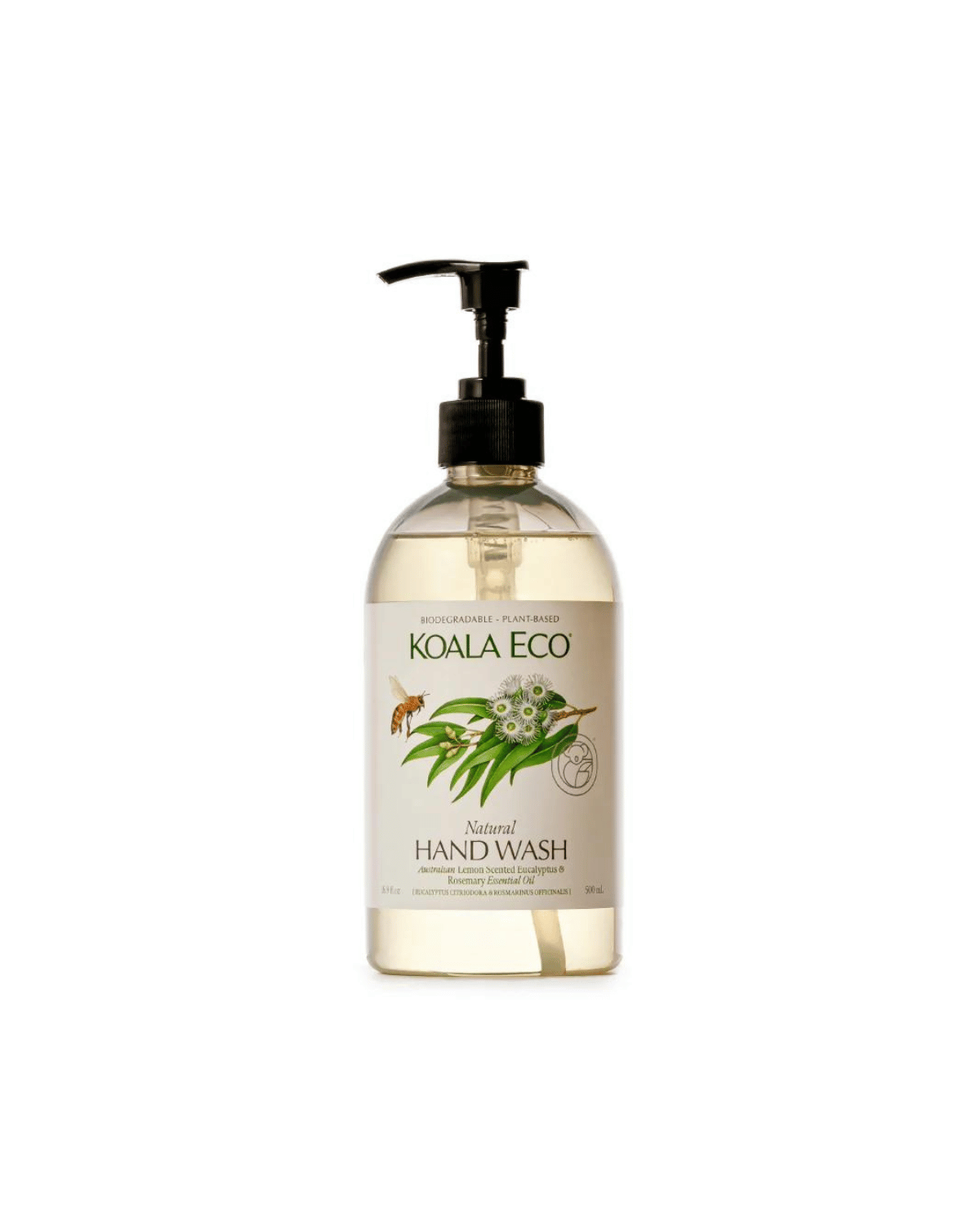 Natural Hand Wash by Koala Eco - Lemon, Eucalyptus &amp; Rosemary (500ml)