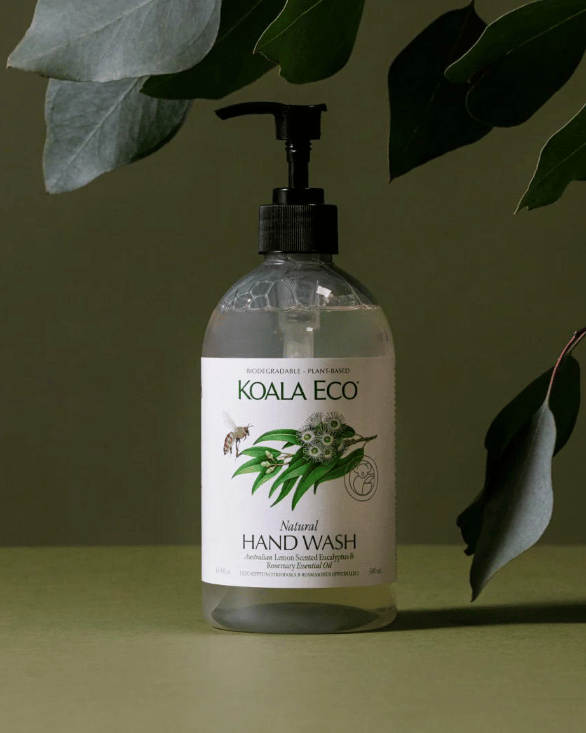 Natural Hand Wash by Koala Eco - Lemon, Eucalyptus &amp; Rosemary (500ml)