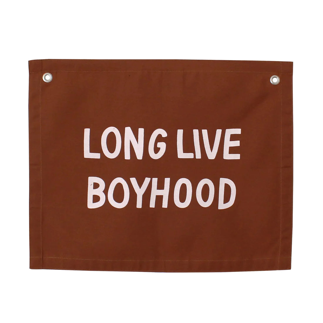 Imani Collective &quot;Long Live Boyhood&quot; Canvas Wall Banner - Quote Wall Art for Kids Bedroom or Nursery