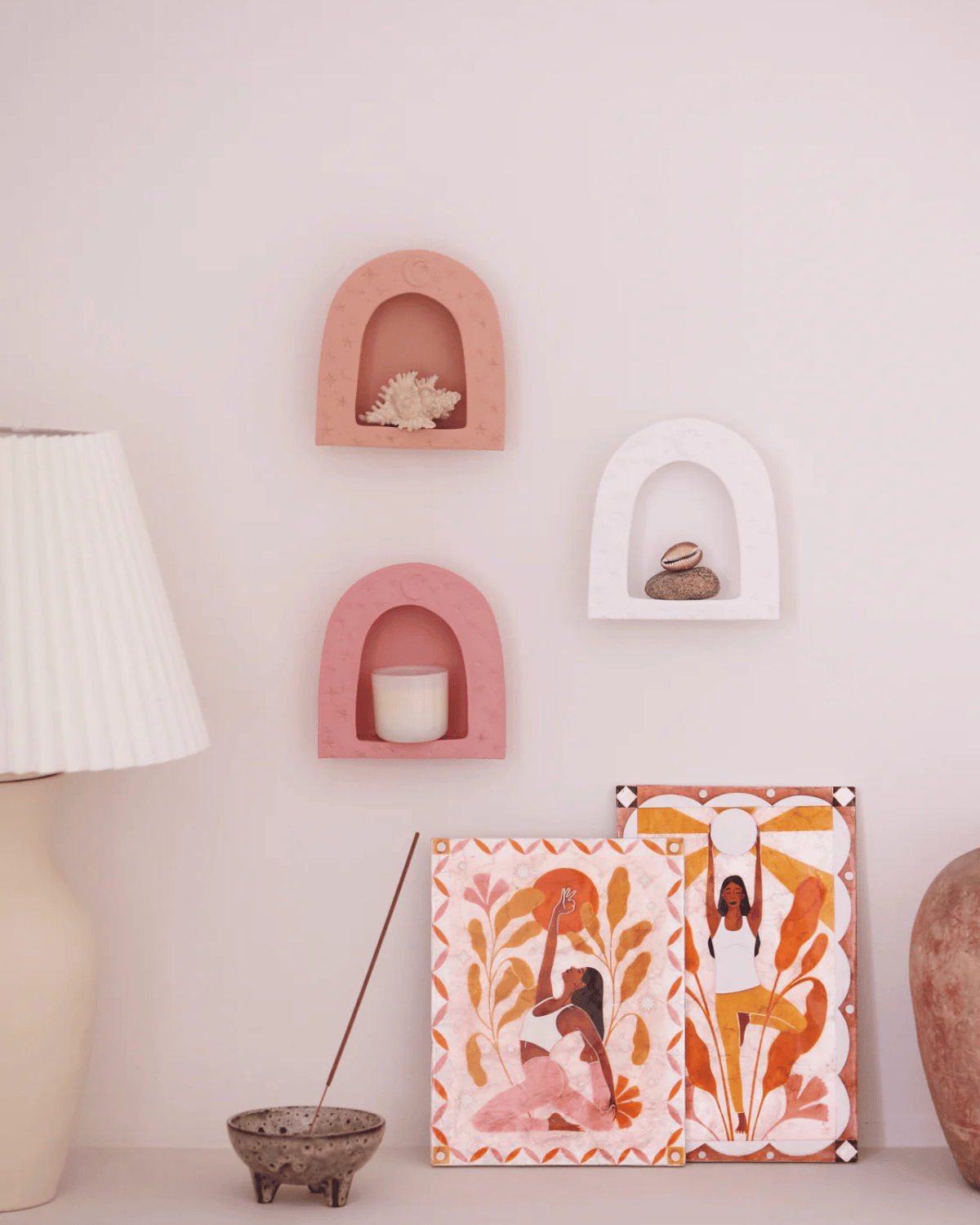 Luna Pink Wall Shelf by Jones &amp; Co