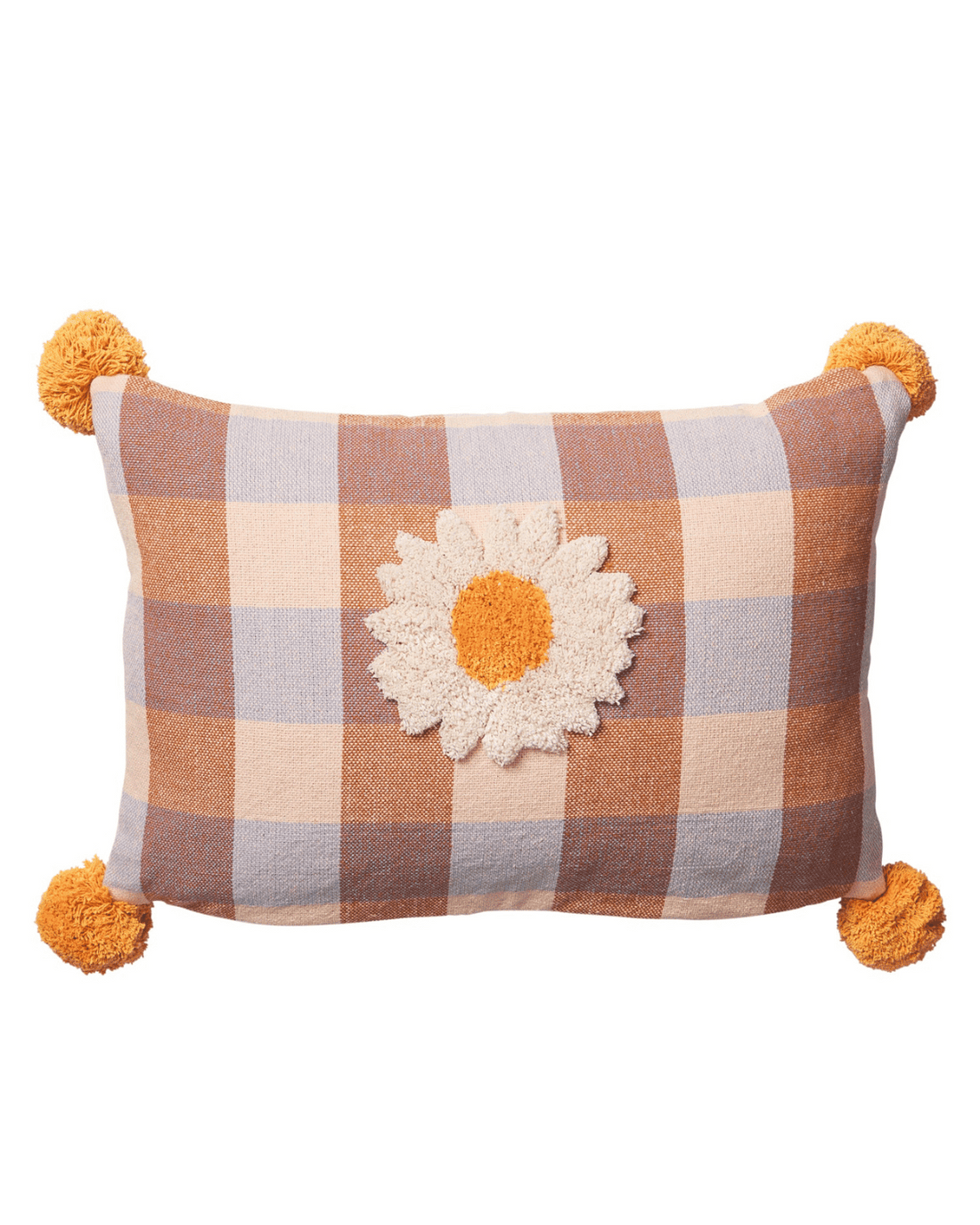 Maia Woven  Daisy Flower Cushion by Sage and Clare