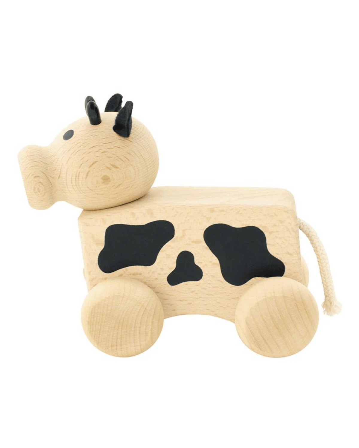 Wooden Pull Along Cow toy - Maisie 