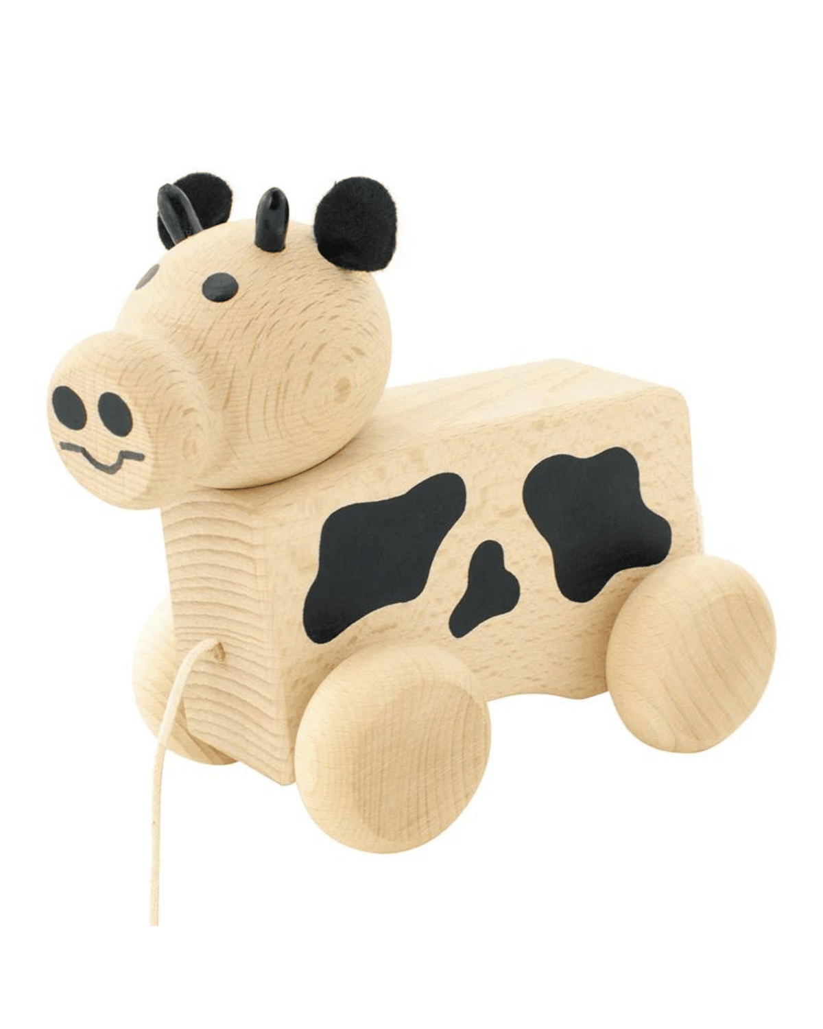 Wooden Pull Along Cow toy - Maisie 