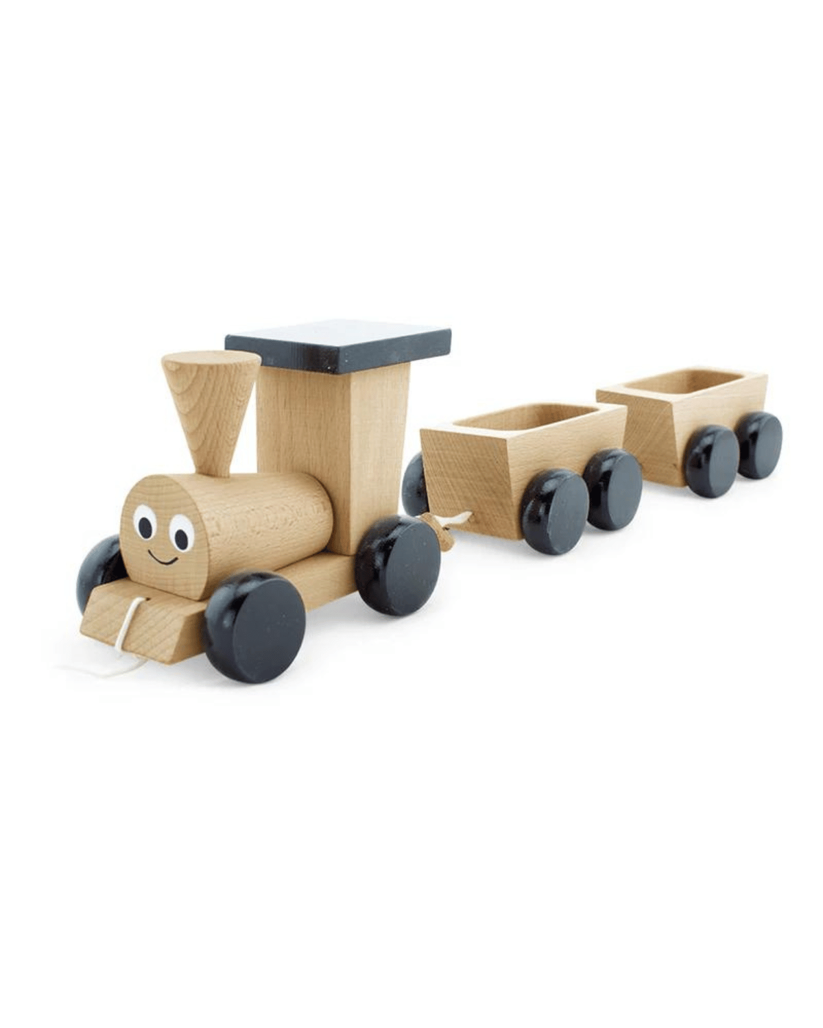 Wooden Pull Along Train - Poppy - Wooden Train for Kids