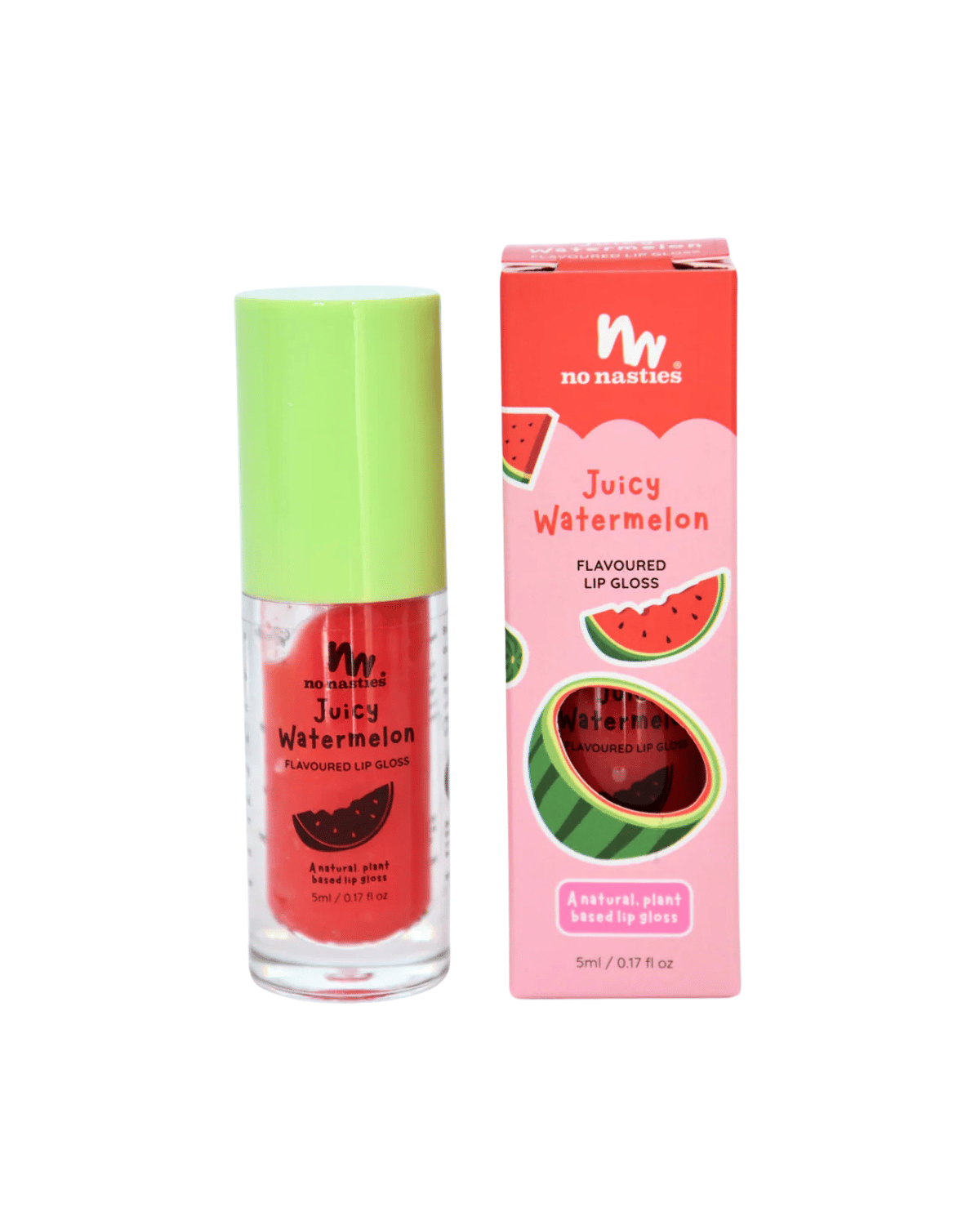 Natural Kids Lip Gloss Wands - Juicy Watermelon by No Nasties 