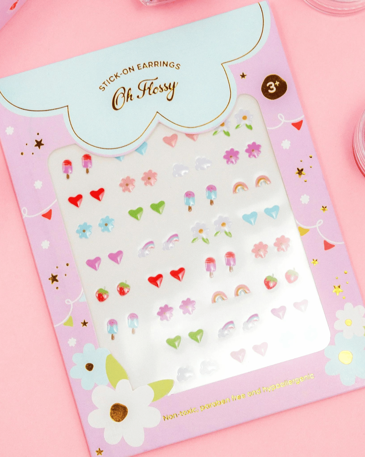 Oh Floss Kids Stick-On Earrings 🌸