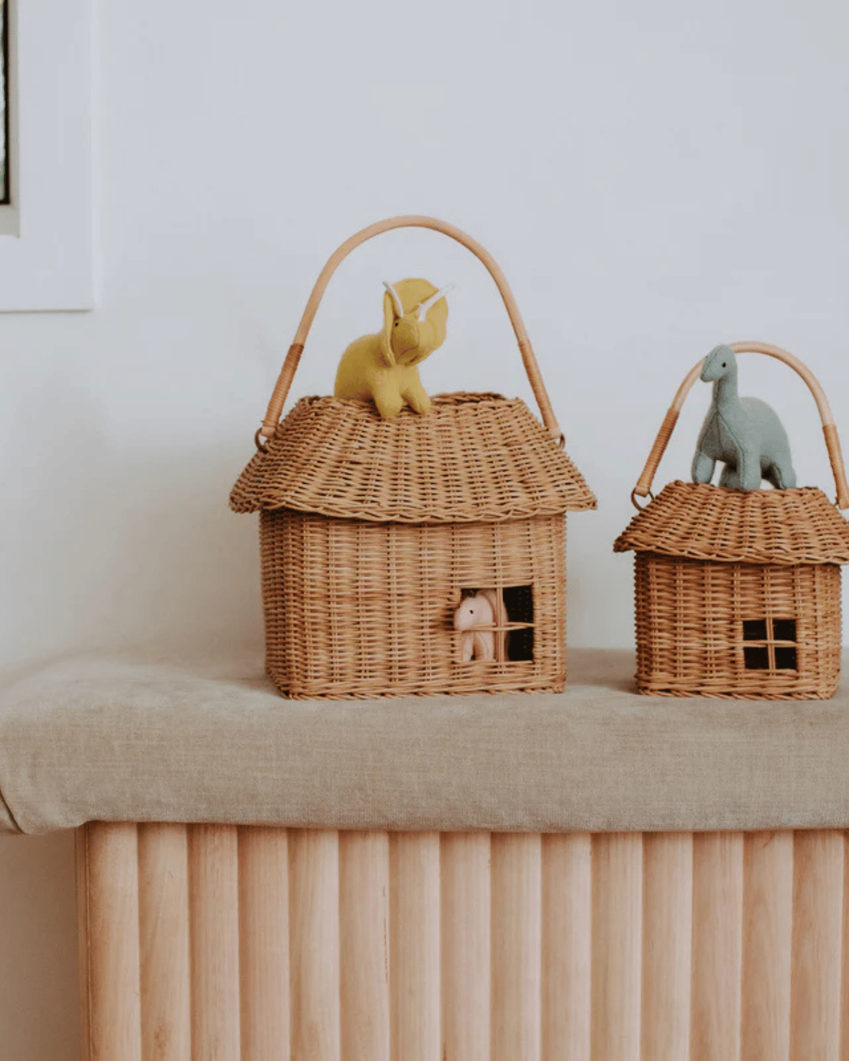 Rattan Hutch Big Basket by Olli Ella 🧡