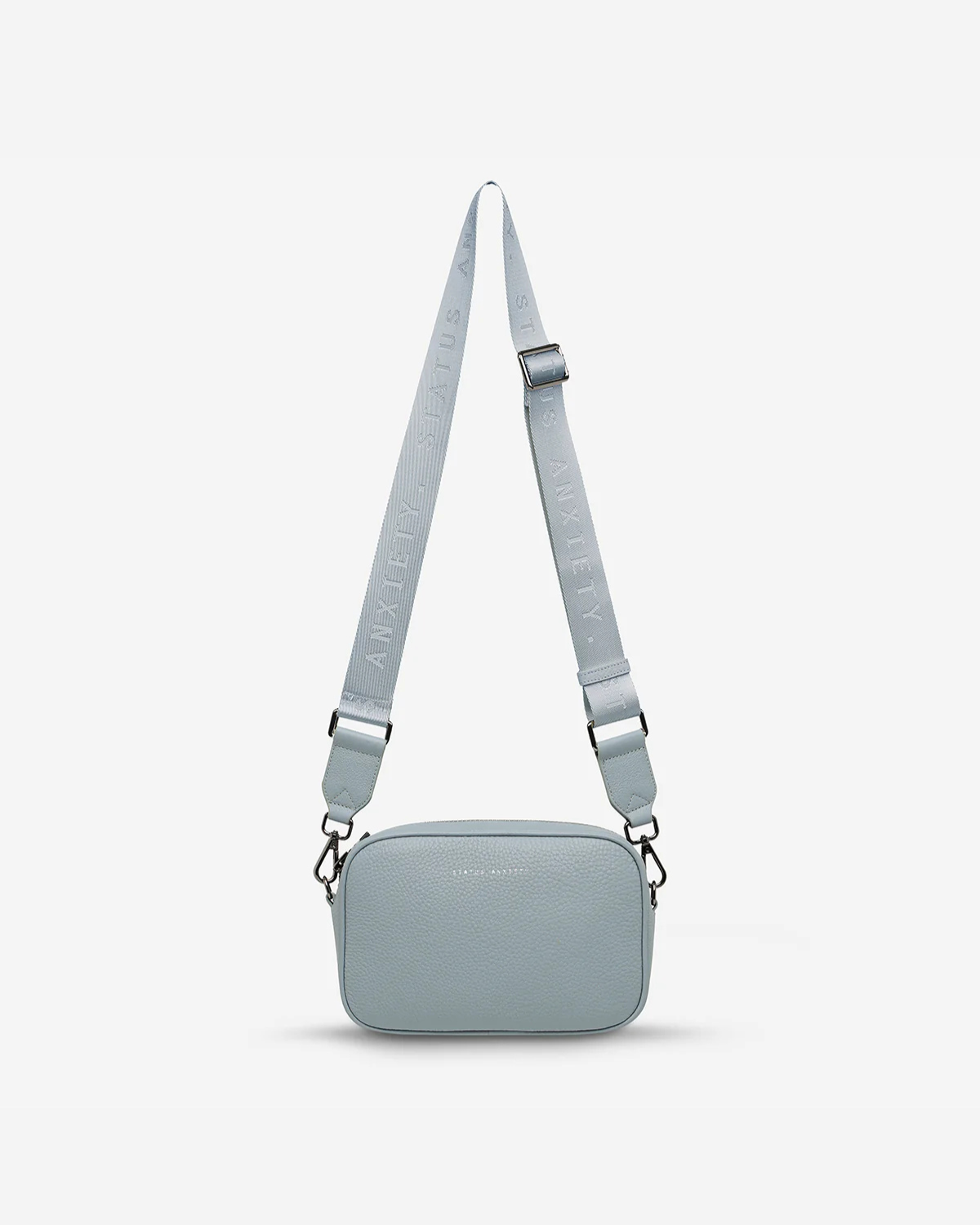 Status Anxiety&amp; Plunder Bag With Webbed Strap - Powder Blue