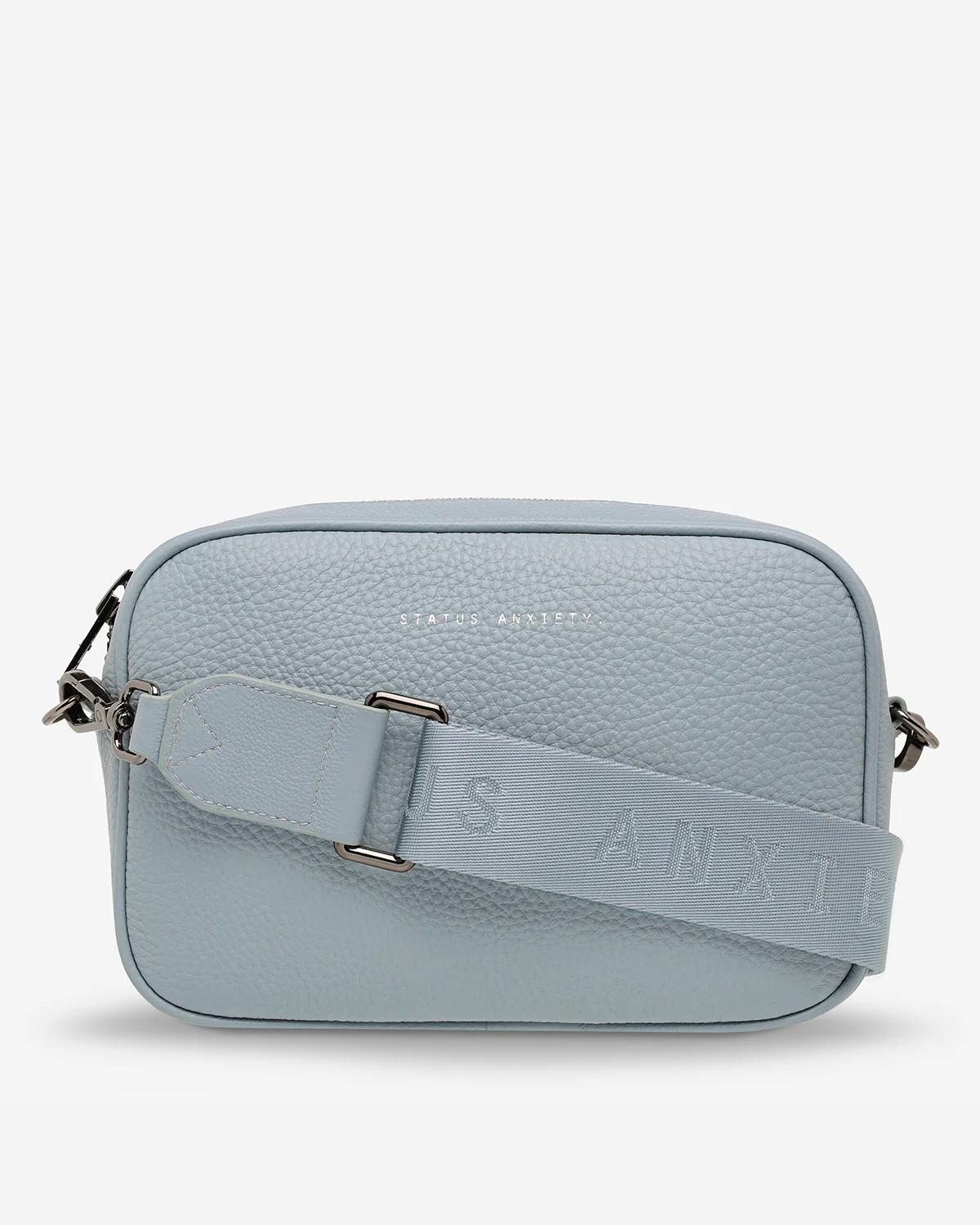 Status Anxiety&amp; Plunder Bag With Webbed Strap - Powder Blue