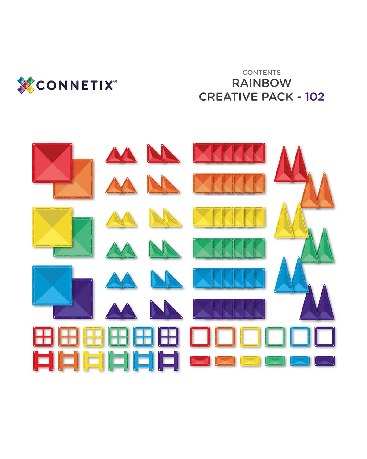 Rainbow Creative Pack 102 pc