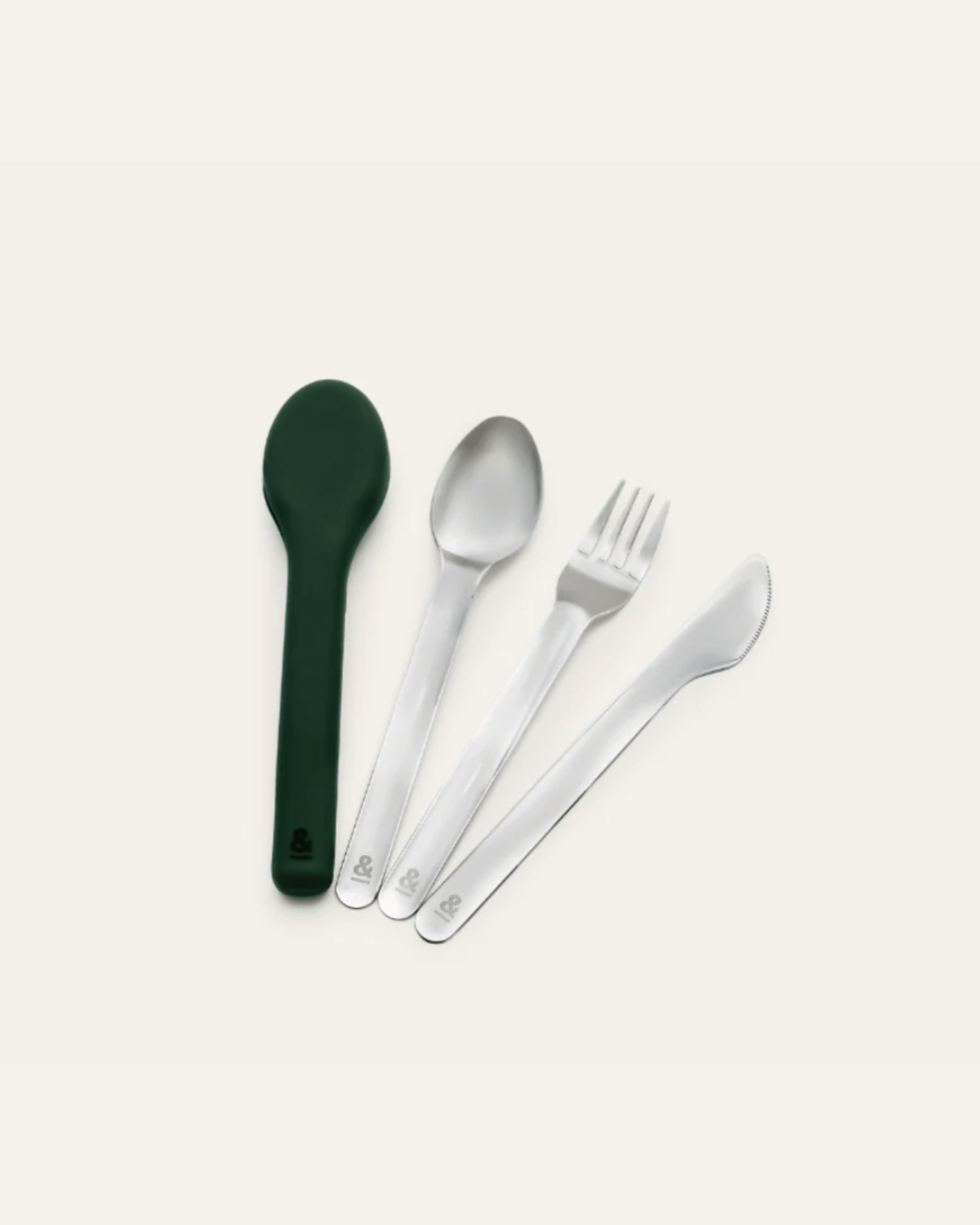 Seed &amp; Sprout Reusable Cutlery Set - Stainless Steel &amp; Moss