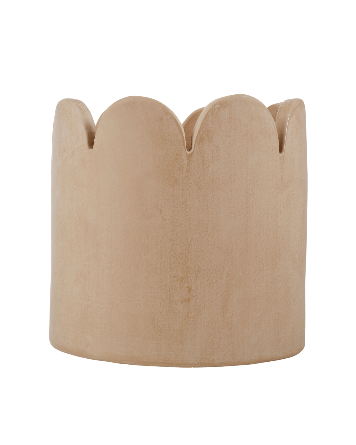 Stone Wash Terracotta Scalloped Planter