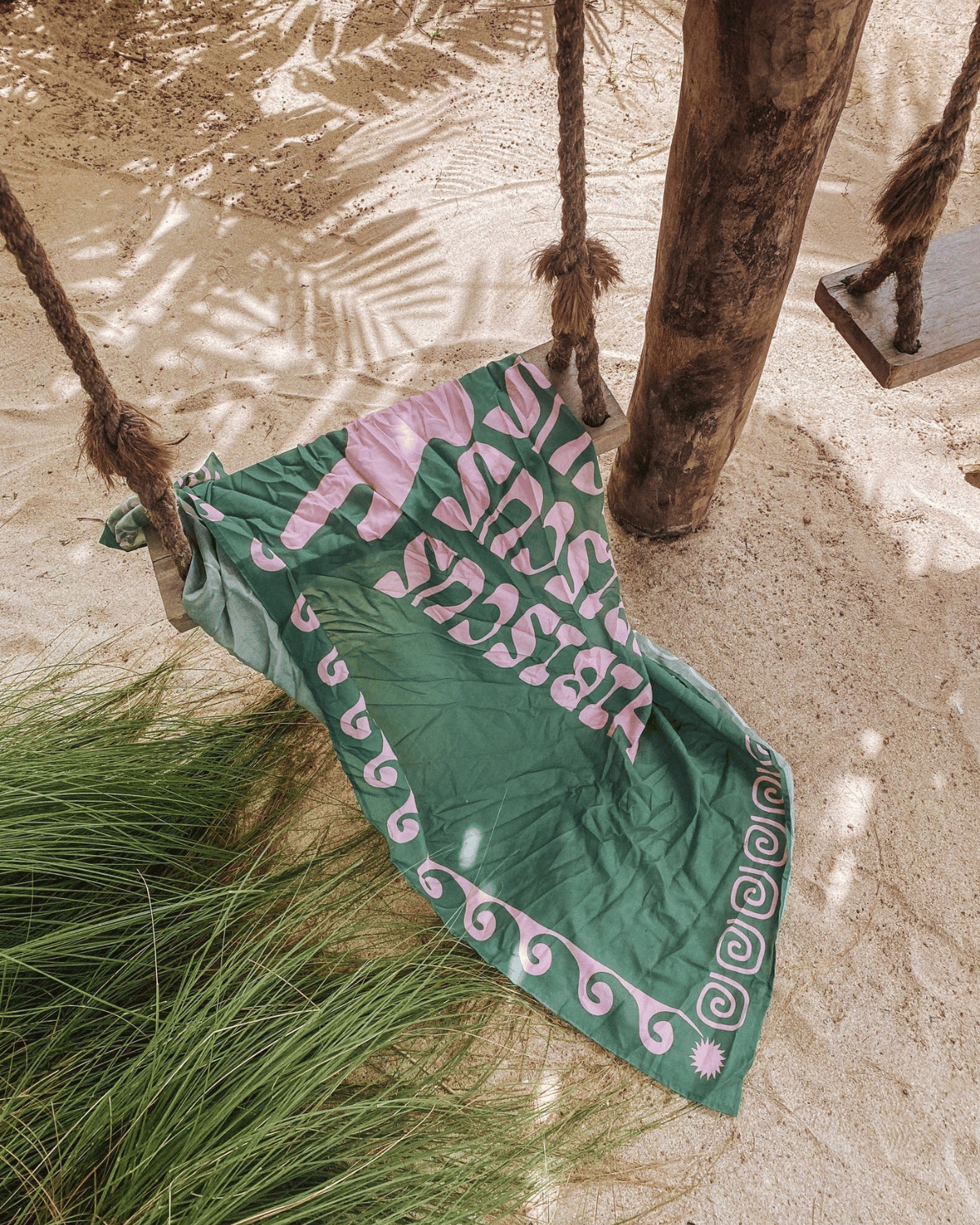 Black Salt Co - The Mana Sarong (Green &amp; Pink)