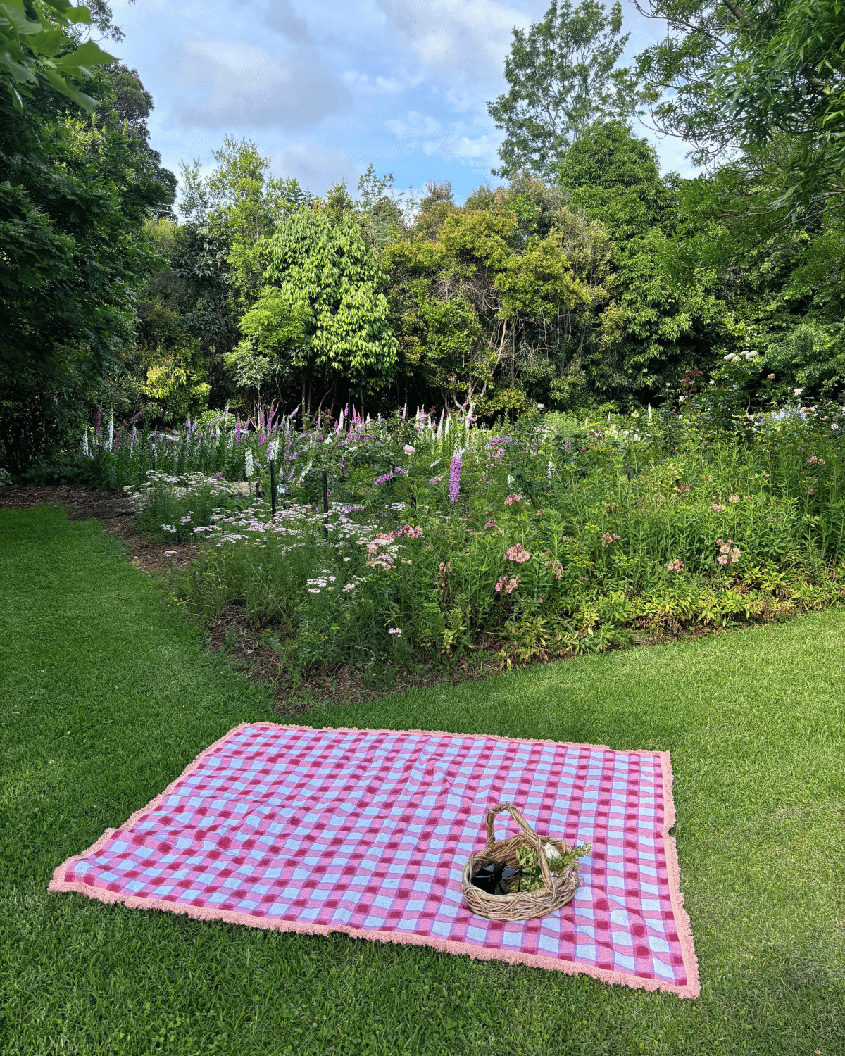 The Red Gingham Picnic Rug by Salty Aura 