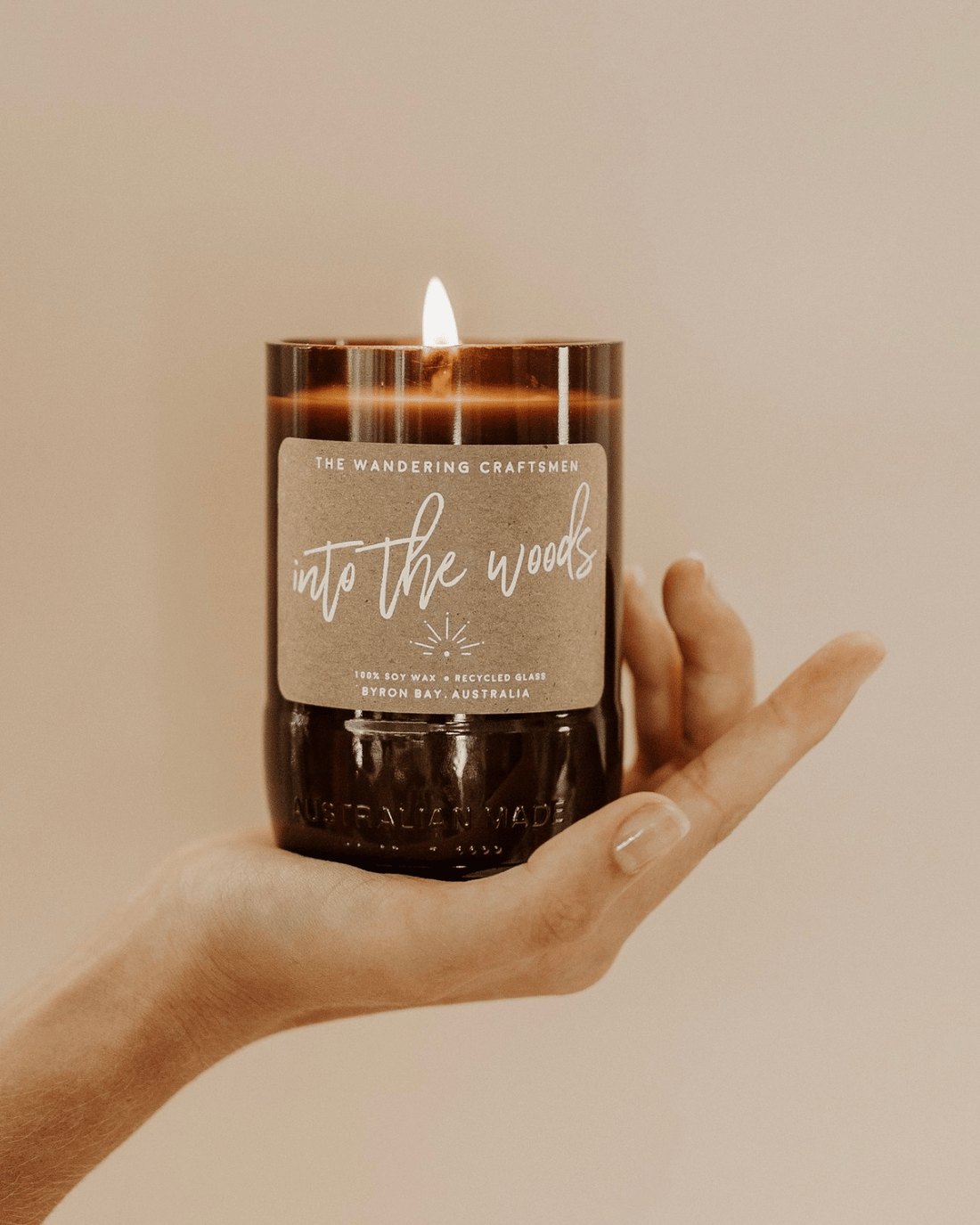 Into the Woods Candle (Tobacco Leaf &amp; Hay) by The Wandering Craftsmen