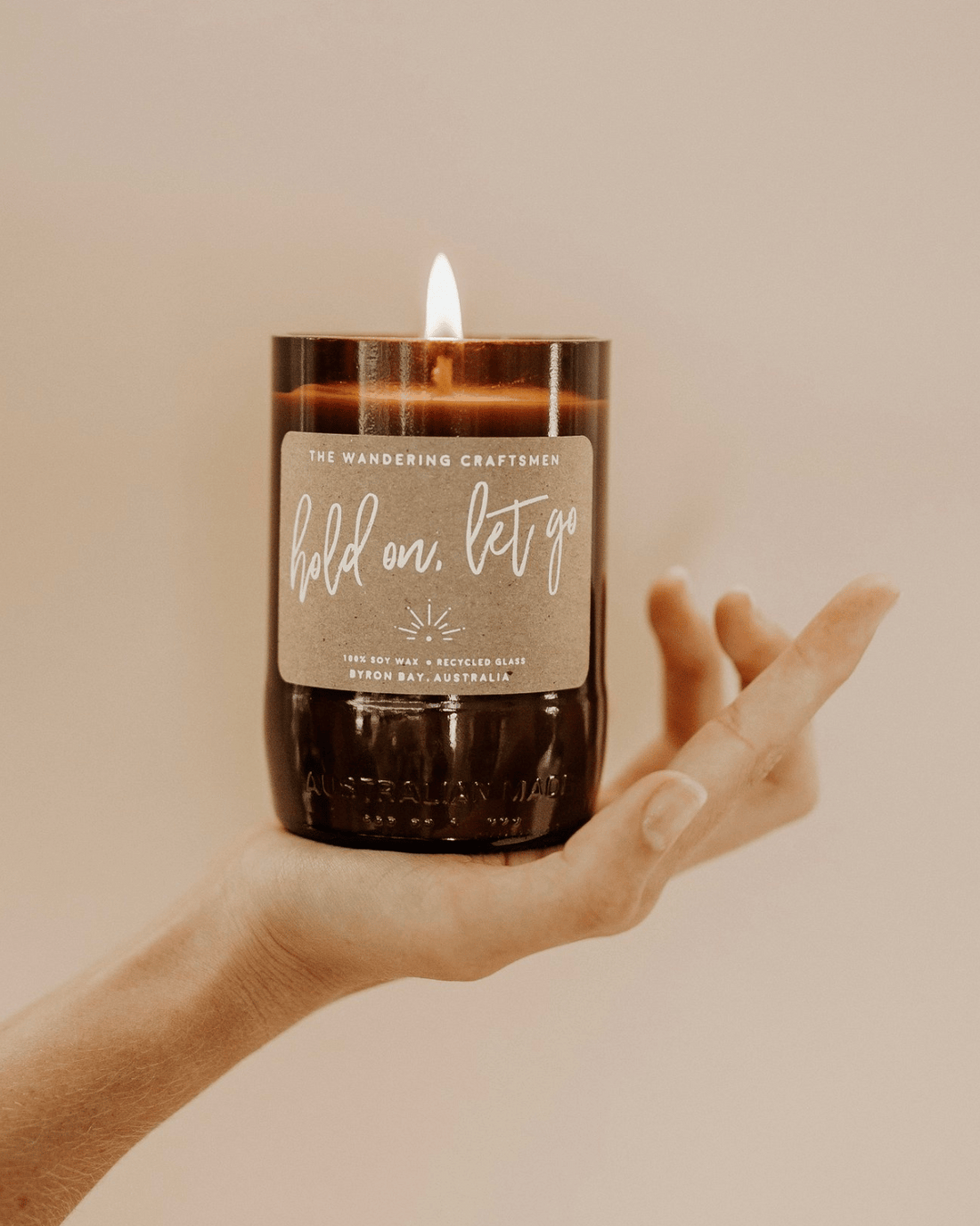 The Wandering Craftsmen Candle - Hold on, Let Go (Burnt Fig &amp; Cassis)